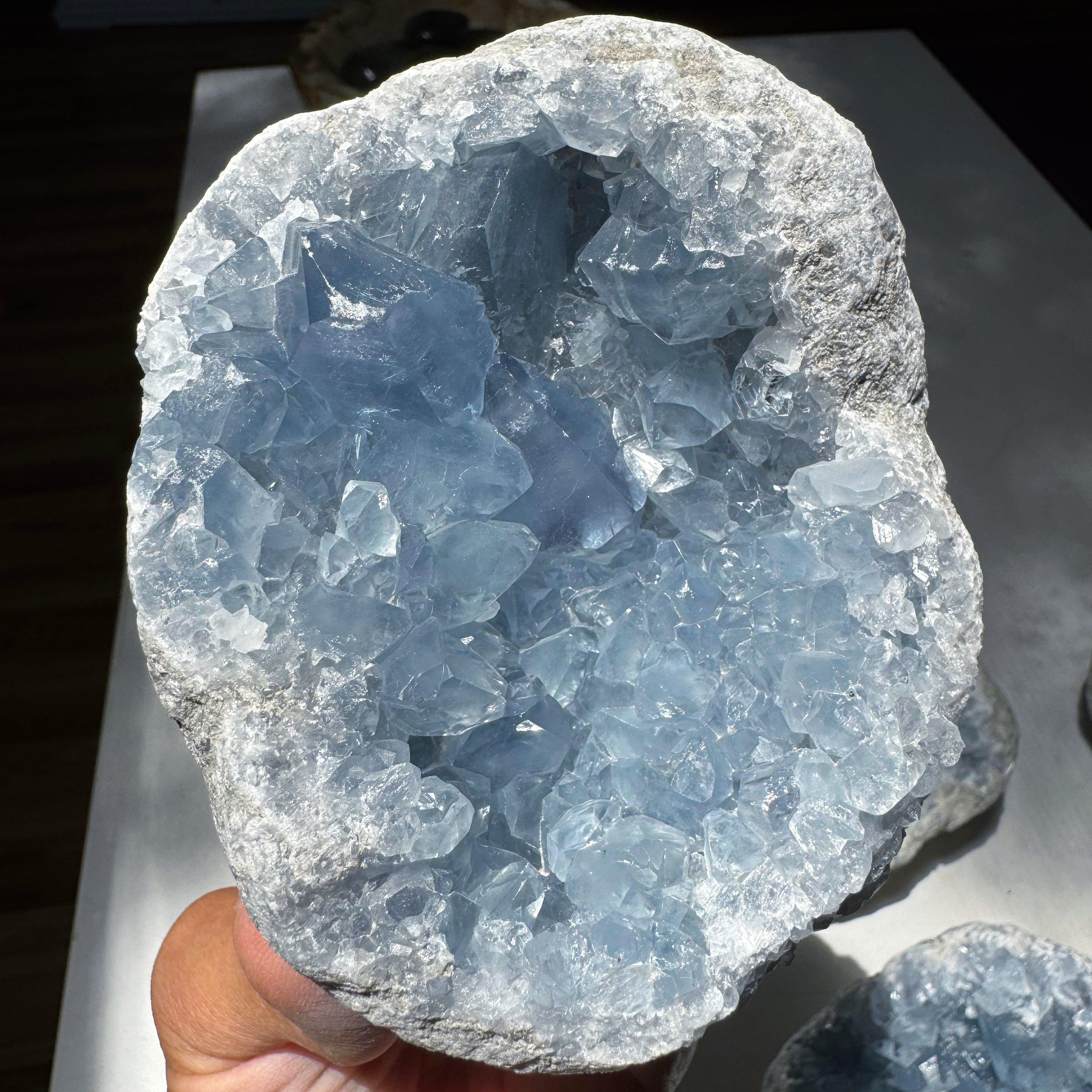 Celestite Cluster Baltic Mermaid