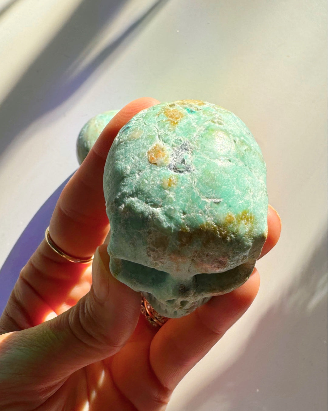 Peruvian Blue Opal Skull - Baltic Mermaid