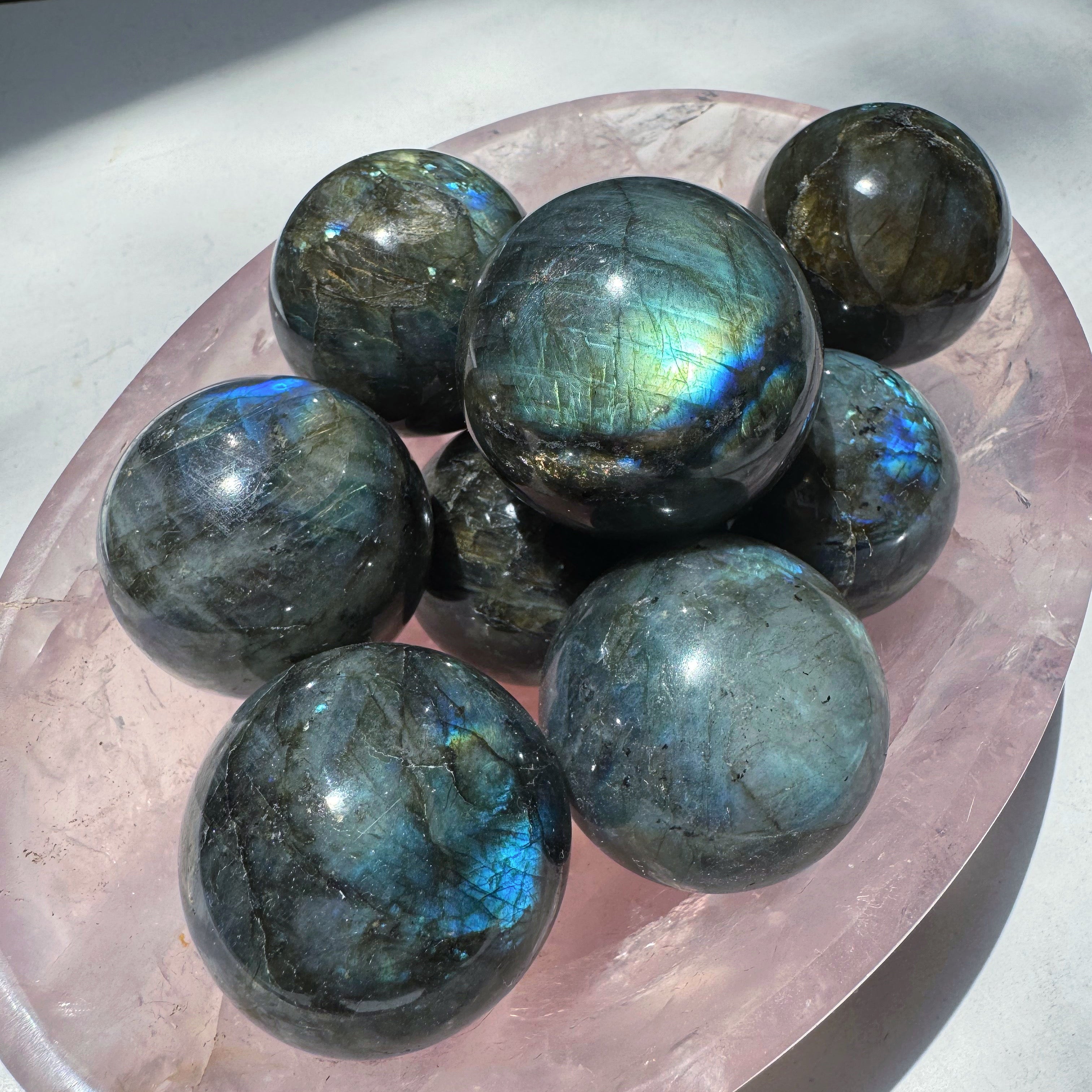 Labradorite Spheres Baltic Mermaid