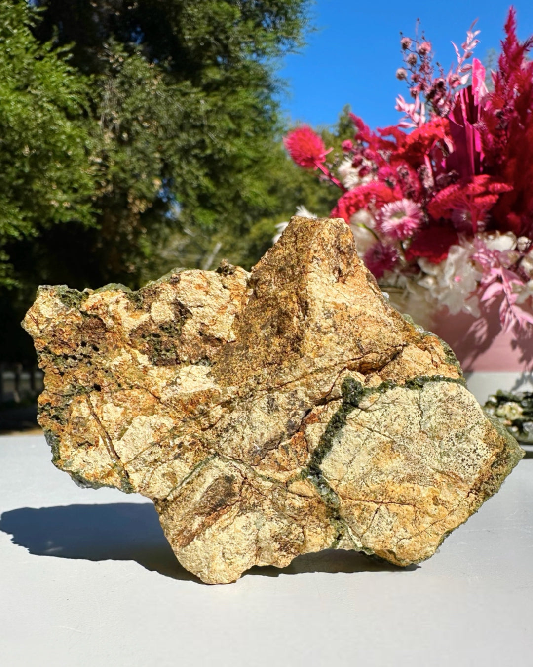 Epidote Quartz Cluster - Baltic Mermaid