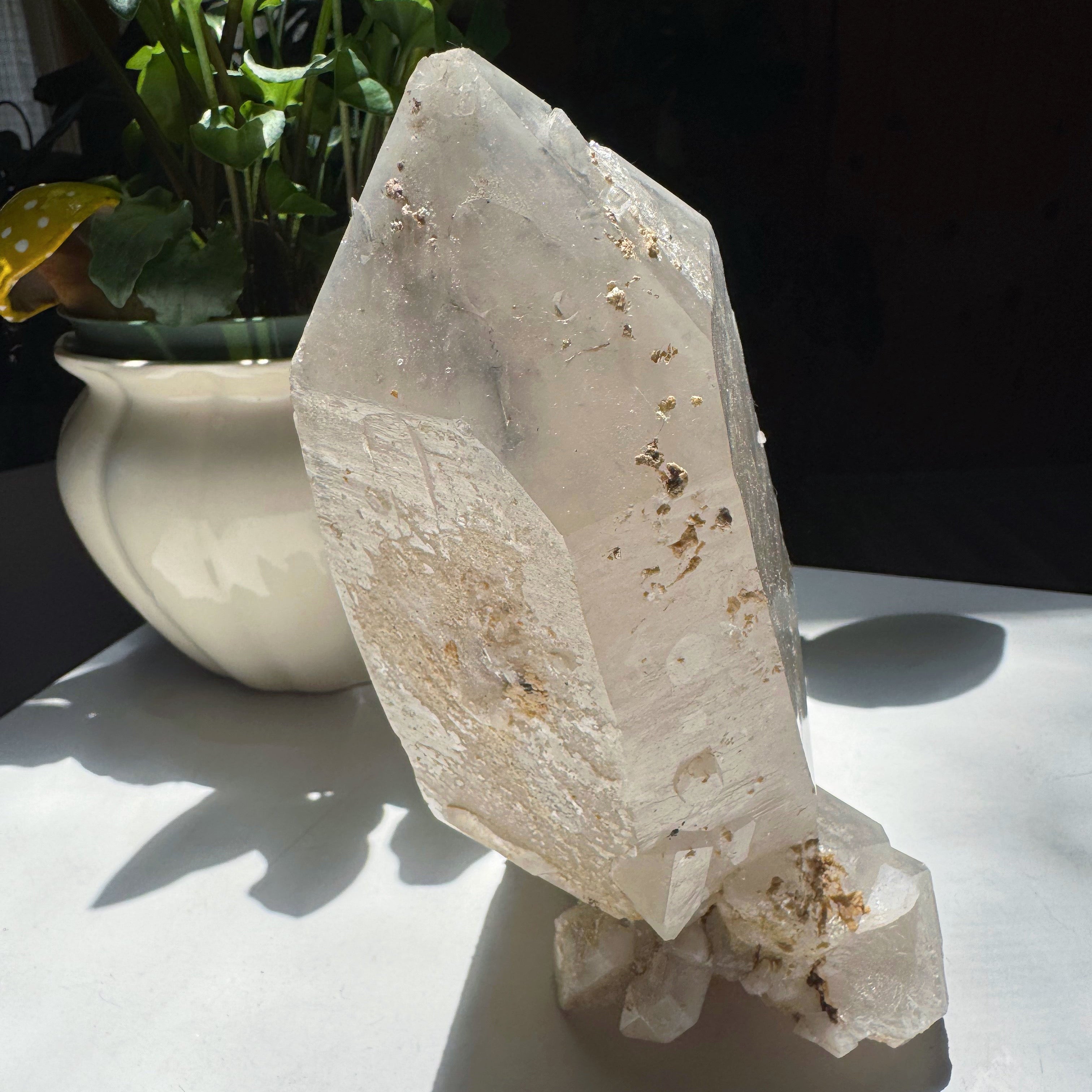 Large Double Terminated Quartz Point w/ Inclusions from Brazil Baltic Mermaid