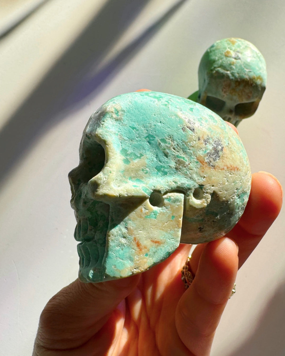 Peruvian Blue Opal Skull - Baltic Mermaid