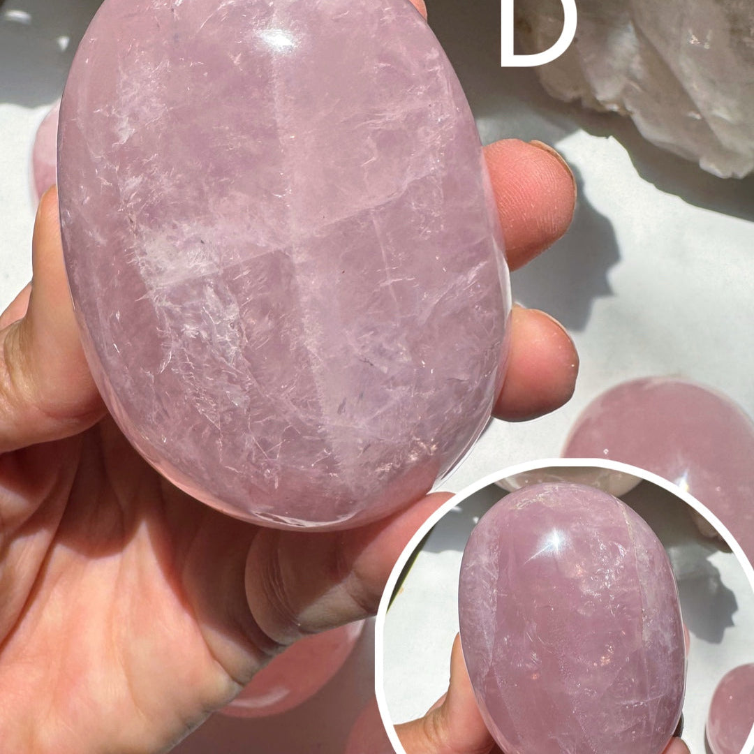 Large Rose Quartz Pebble Baltic Mermaid