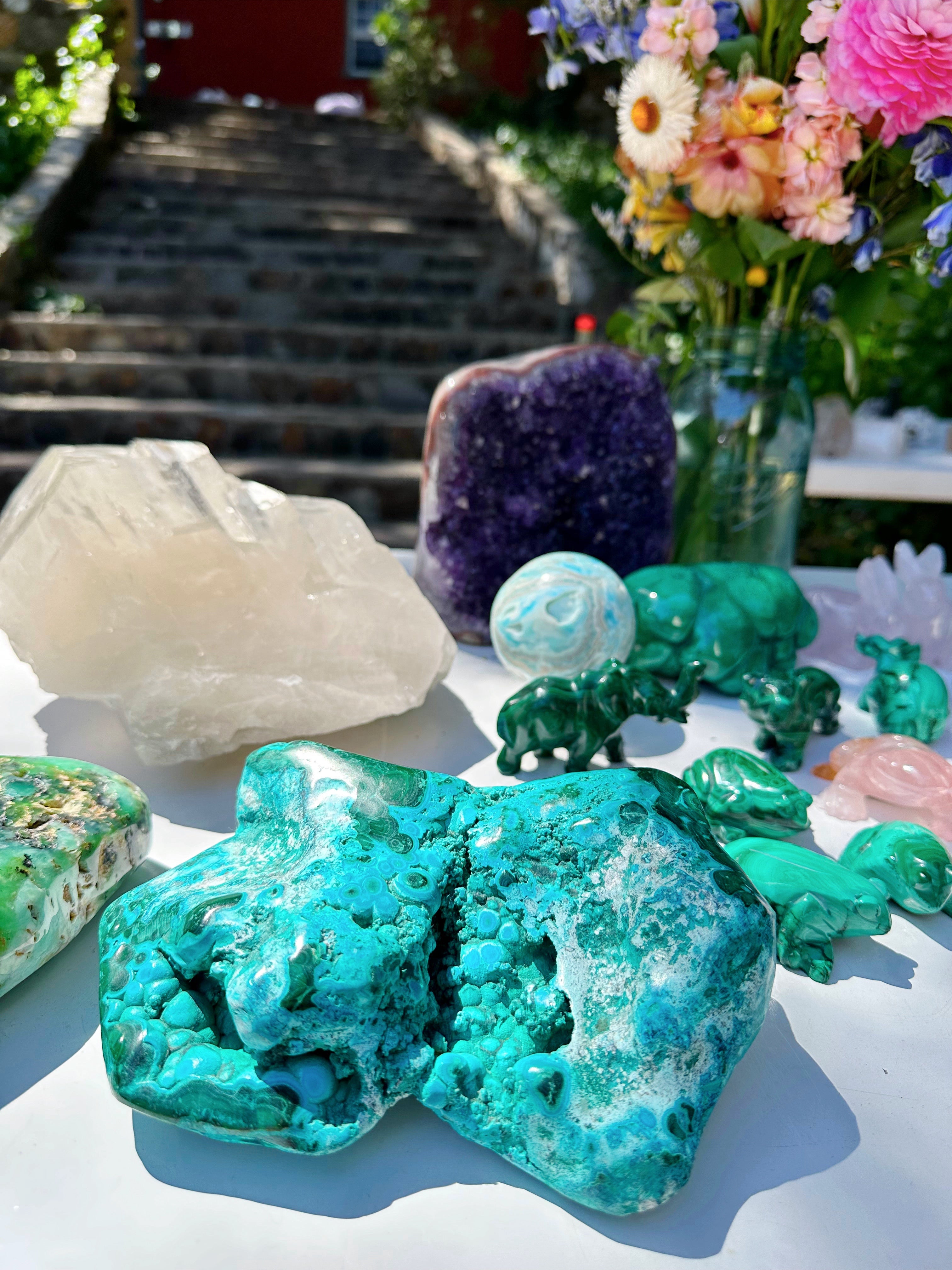 Chrysocolla w/ Malachite - Baltic Mermaid