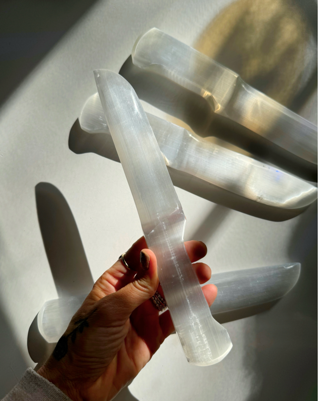 Selenite Knife - Large - Baltic Mermaid