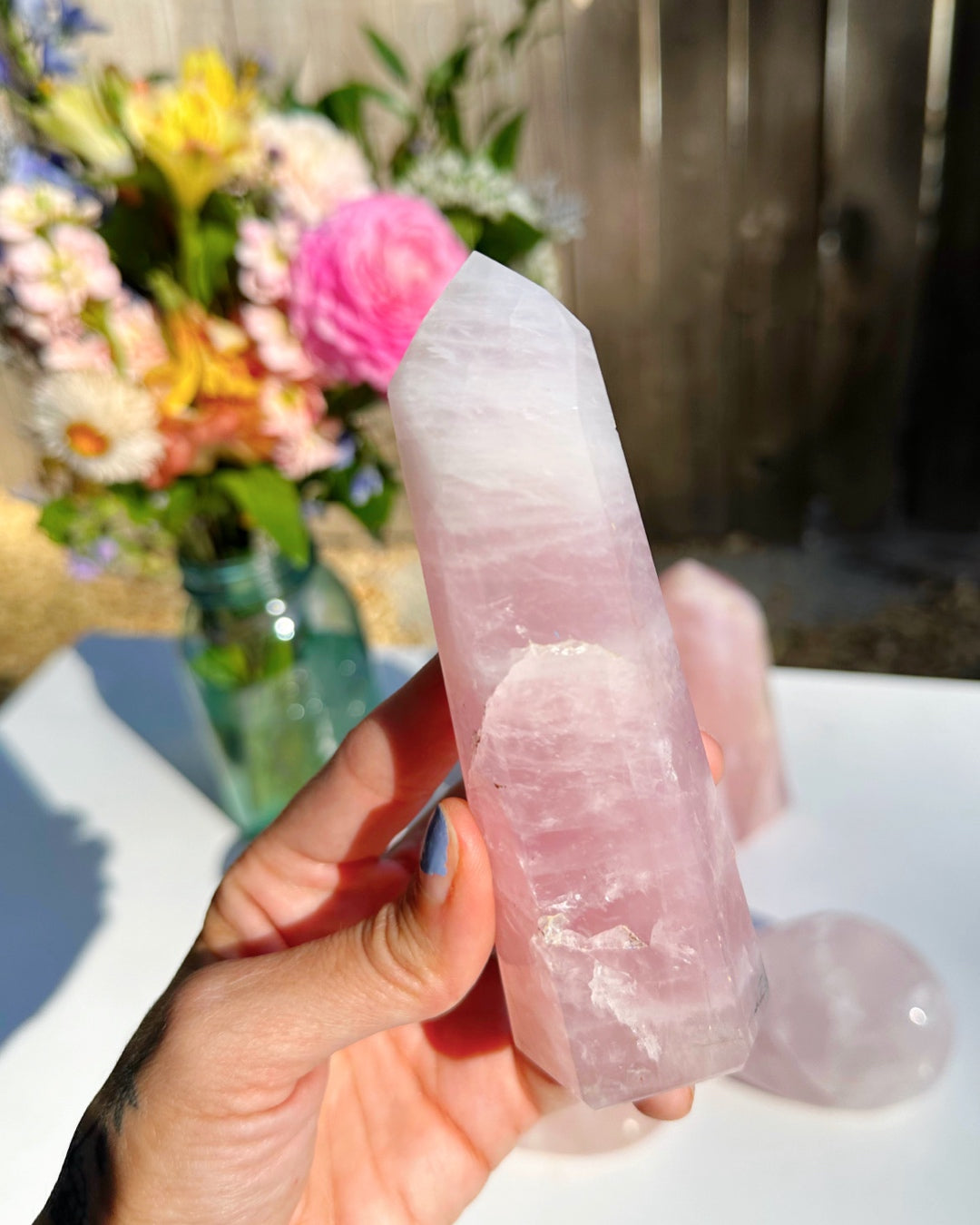 Rose Quartz Tower - Baltic Mermaid