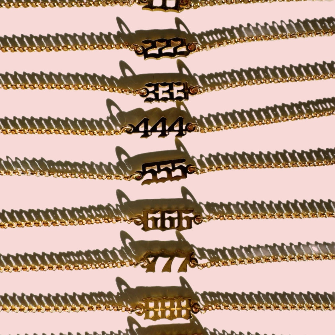 Angel/Lucky Number Gold Filled Choker - Baltic Mermaid