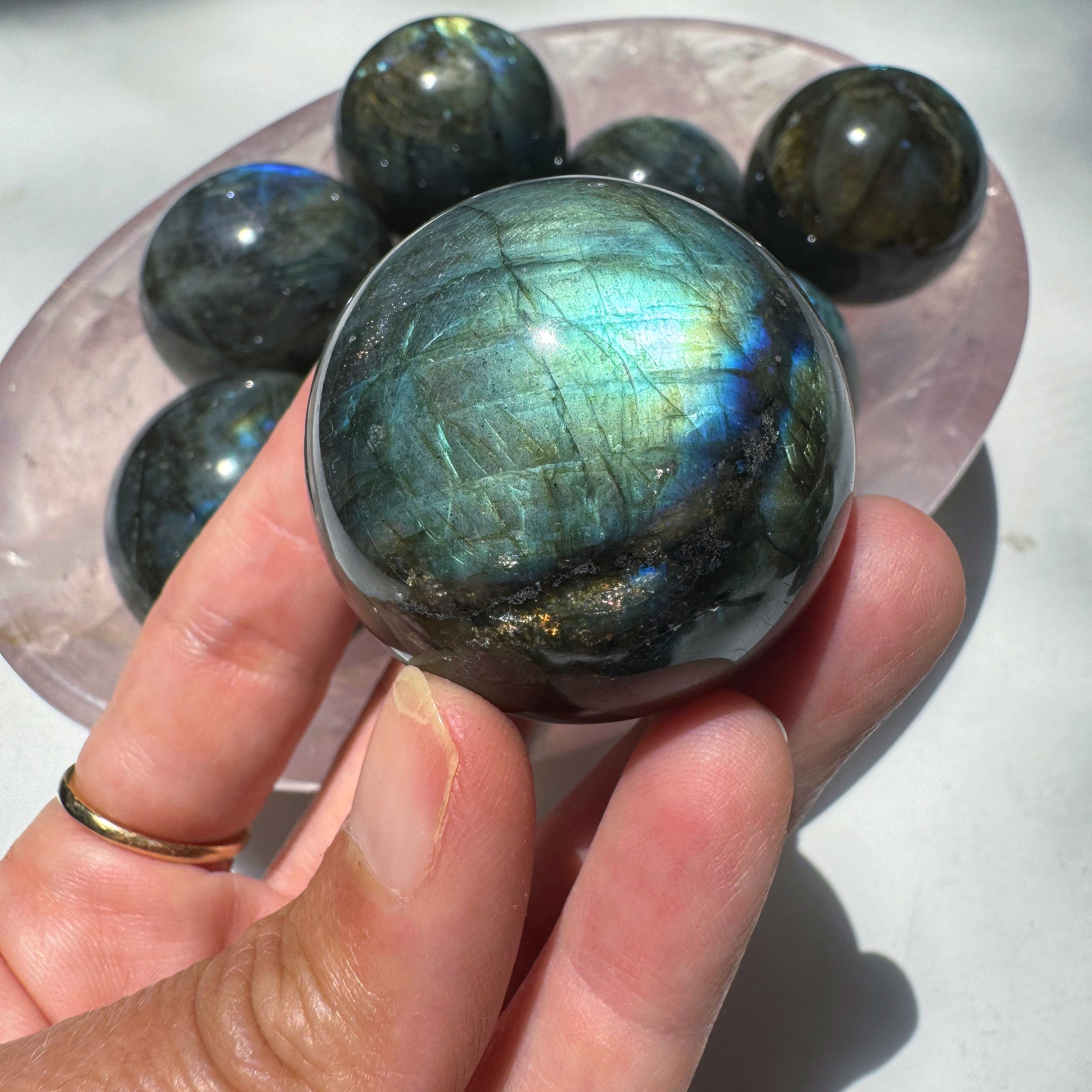 Labradorite Spheres Baltic Mermaid