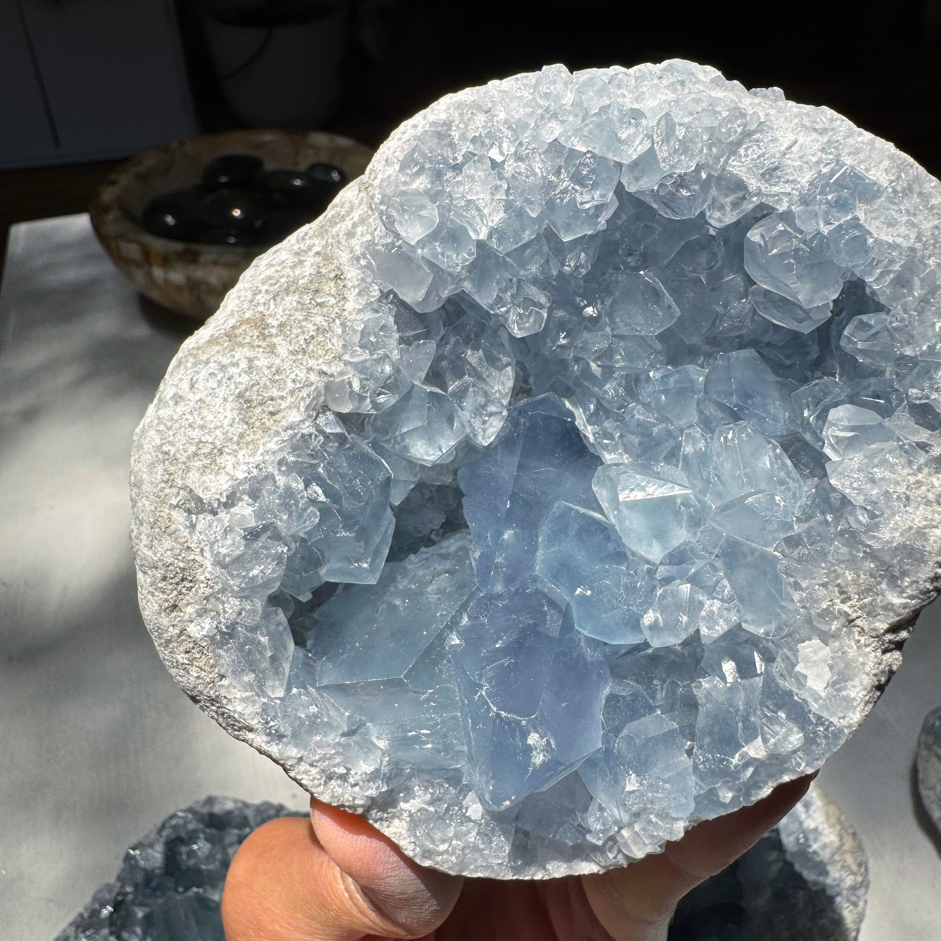 Celestite Cluster Baltic Mermaid