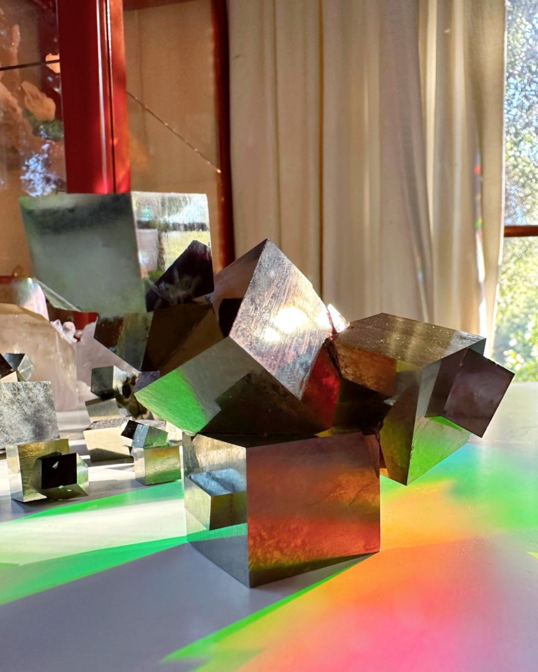 Pyrite Cube Cluster - AAA - Baltic Mermaid