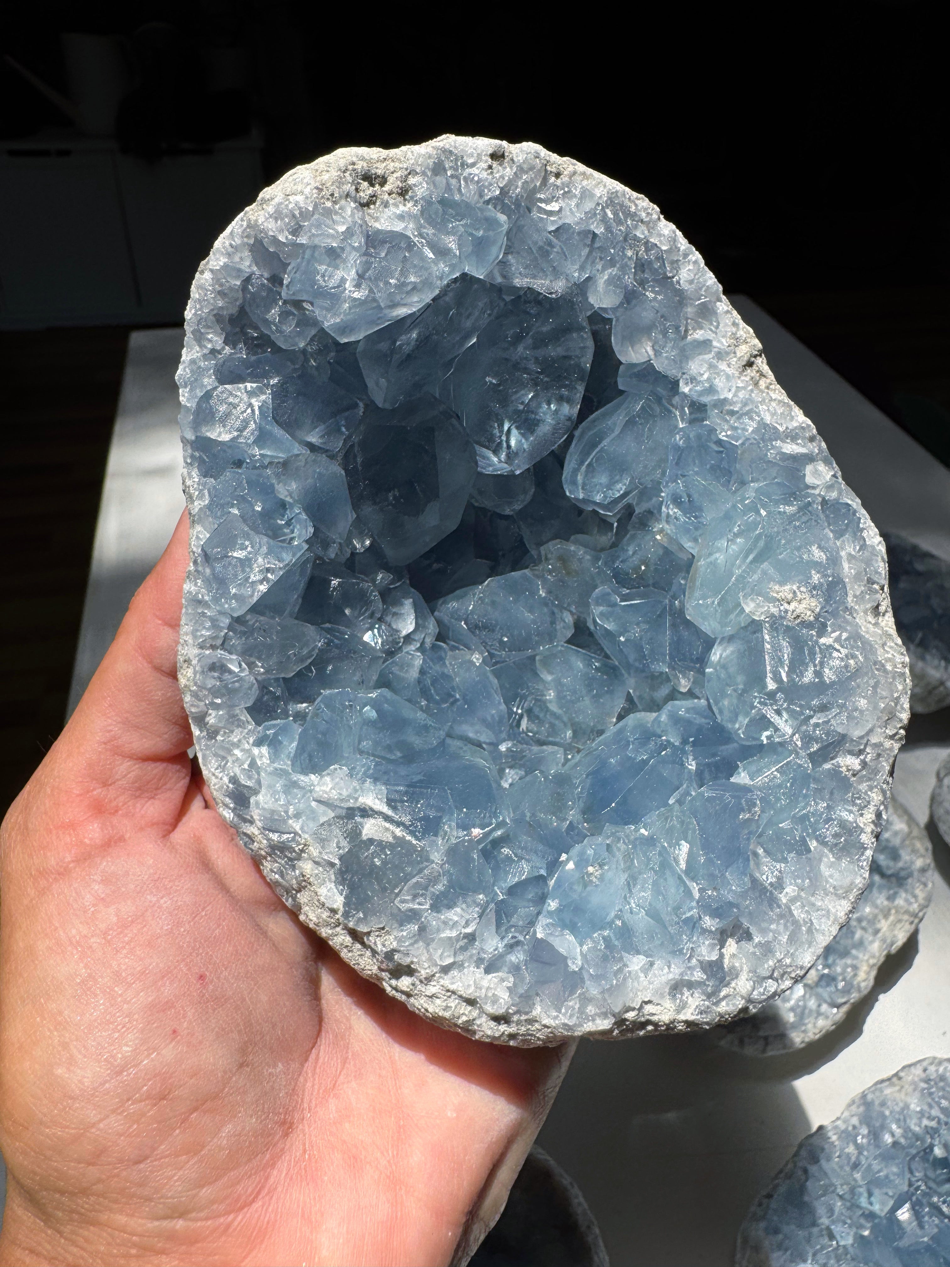 Celestite Cluster Baltic Mermaid