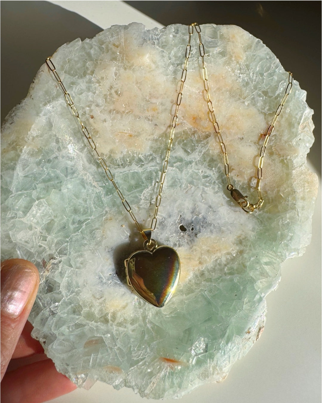 Heart Locket Gold Filled Necklace - Baltic Mermaid