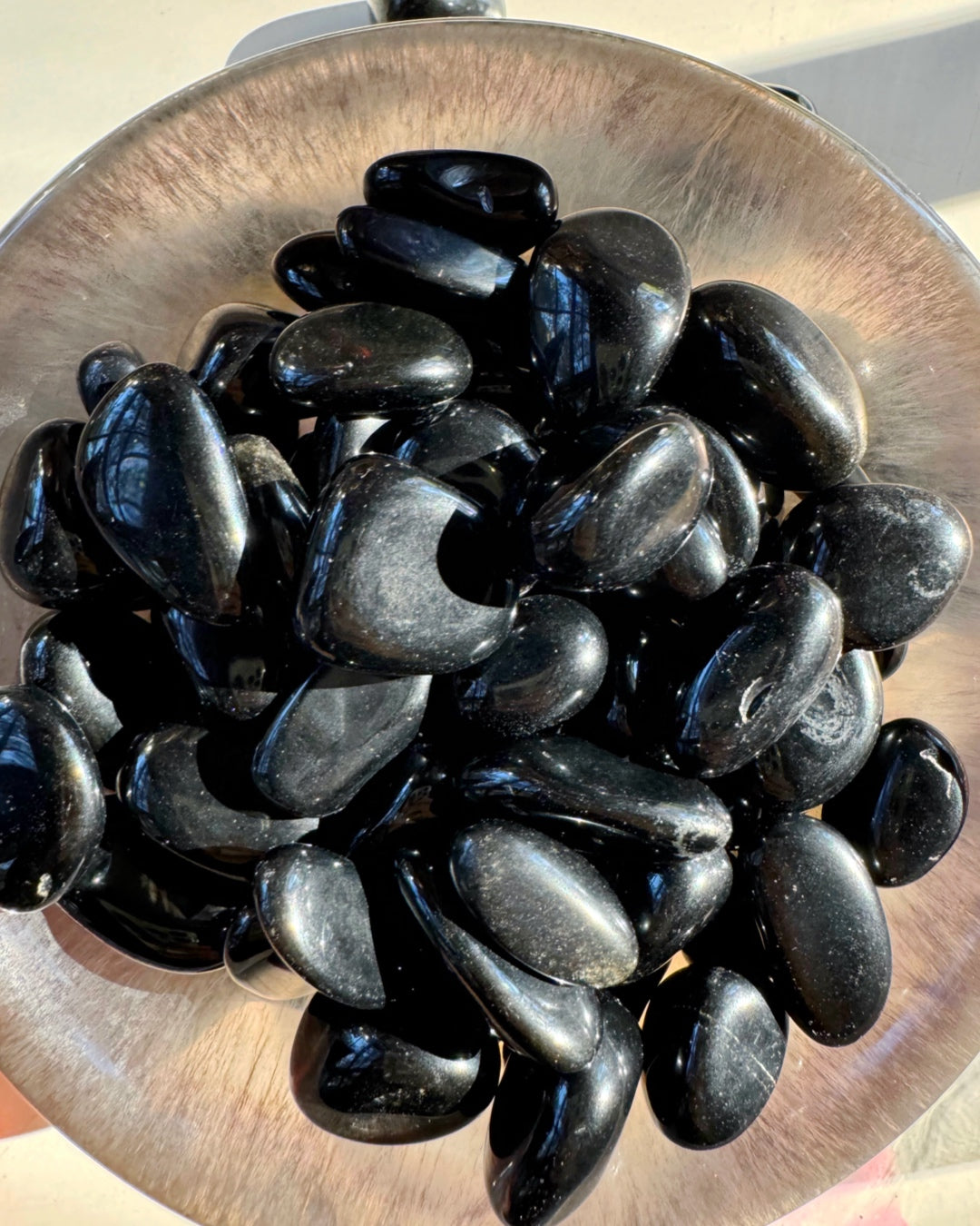 Black Obsidian Tumbled Stones - Baltic Mermaid