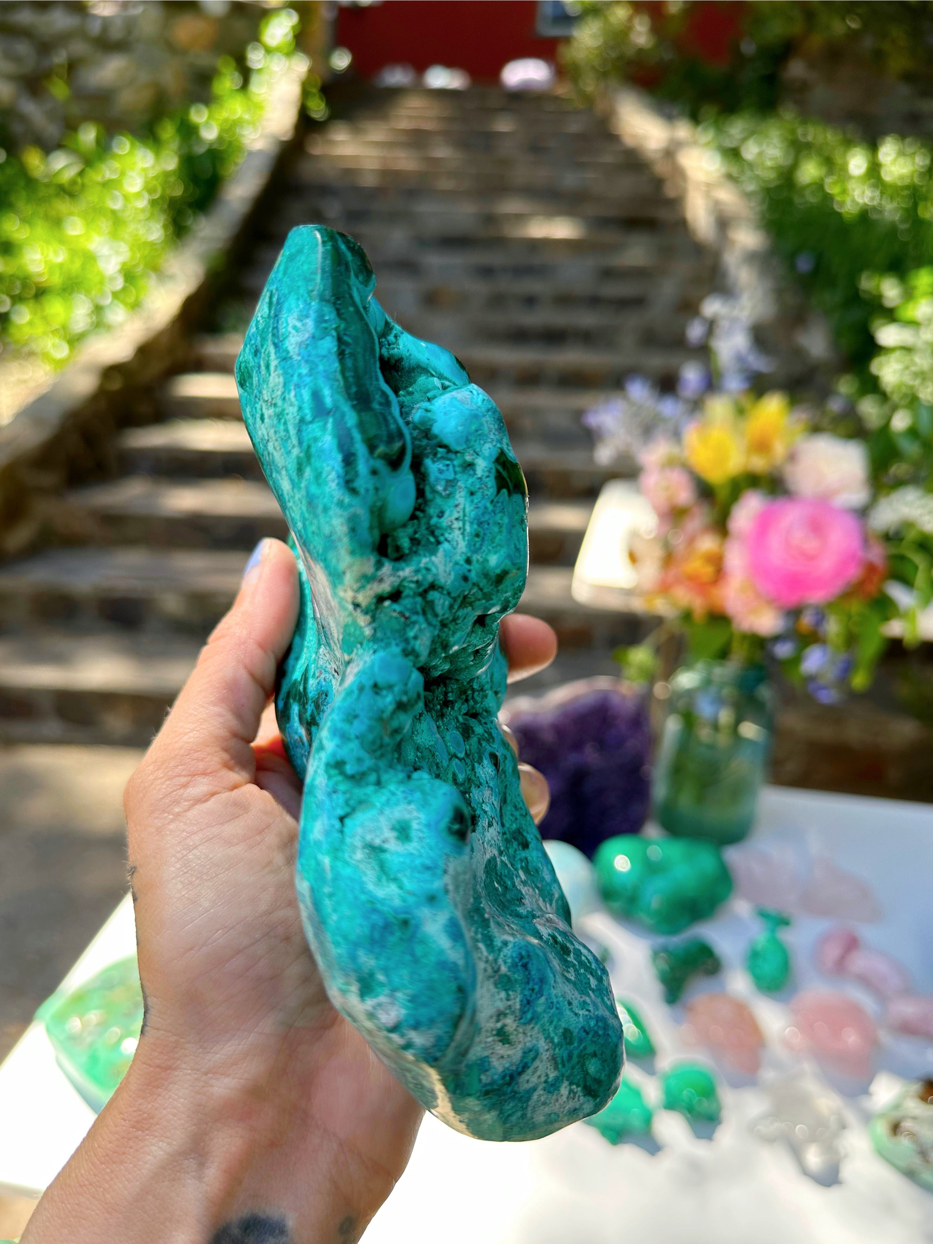 Chrysocolla w/ Malachite - Baltic Mermaid