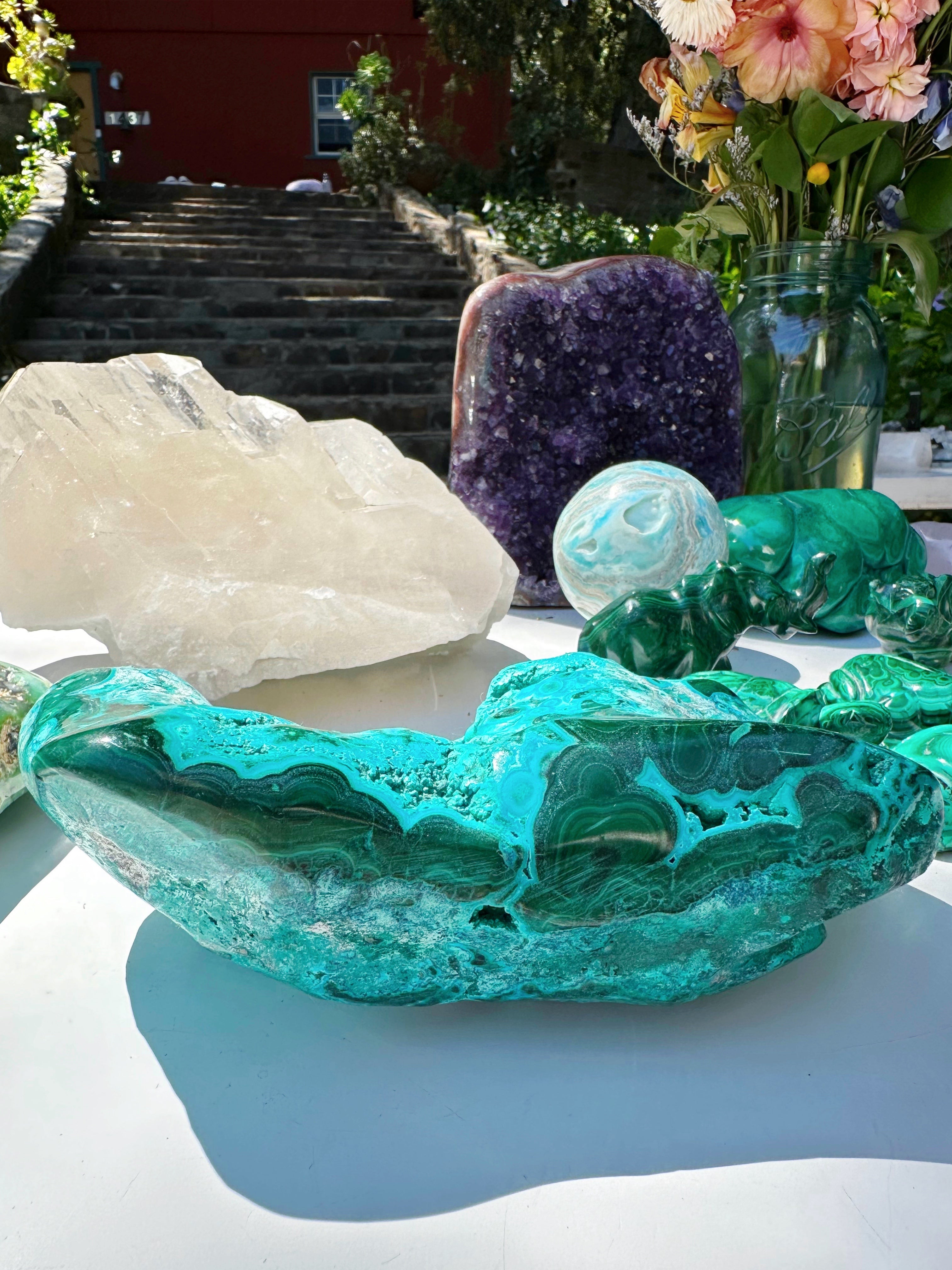 Chrysocolla w/ Malachite - Baltic Mermaid