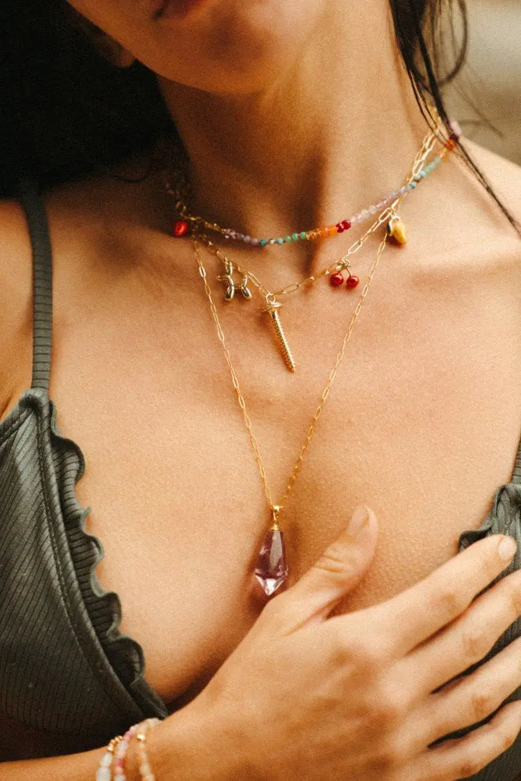 “Screw It” - One of a kind Charm Necklace Baltic Mermaid