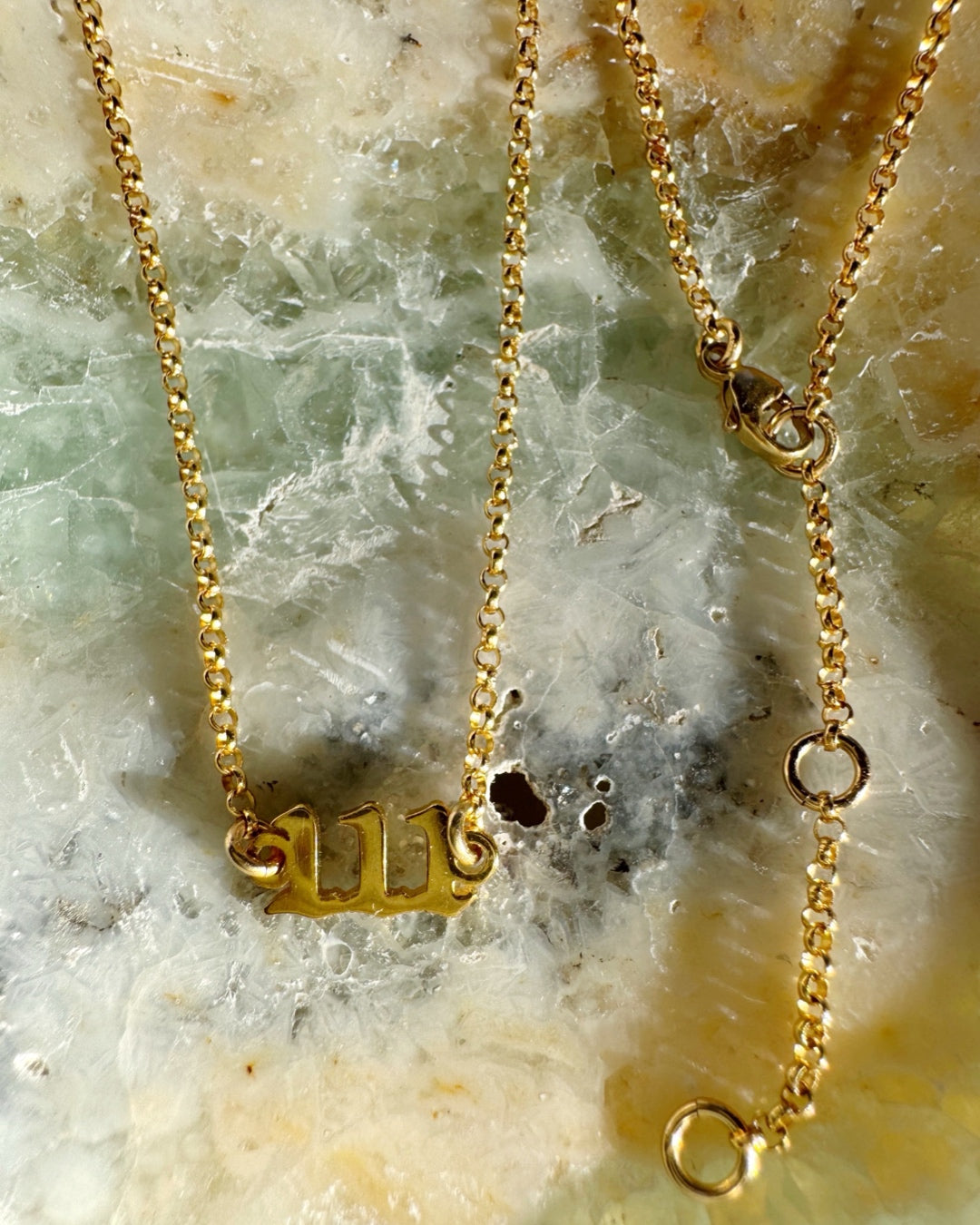 Angel/Lucky Number Gold Filled Choker - Baltic Mermaid