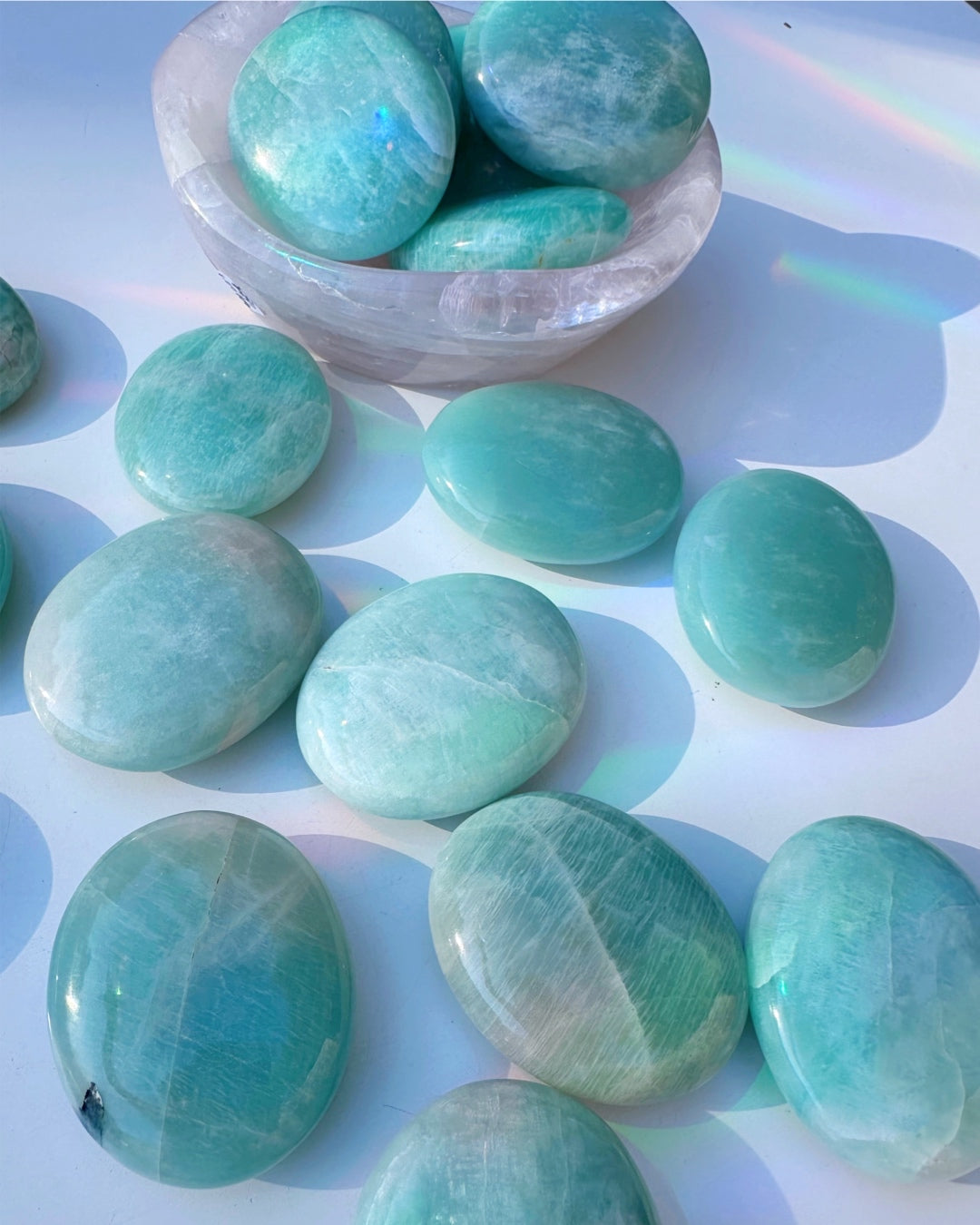 Amazonite Palm Stones - Baltic Mermaid