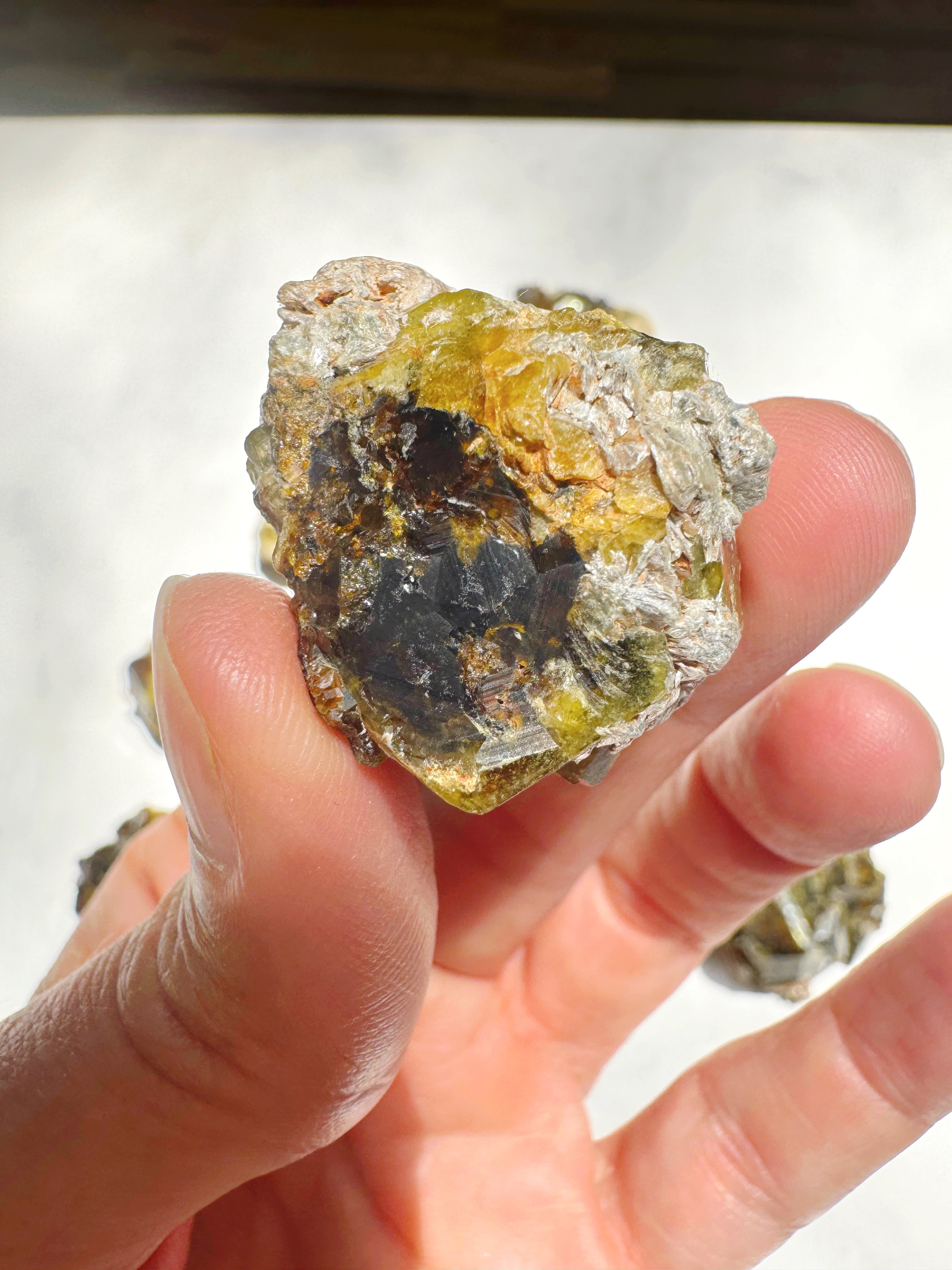 Rare Mali Green Grossular Andradite Garnet w/ Clinochlore AAA Quality Baltic Mermaid