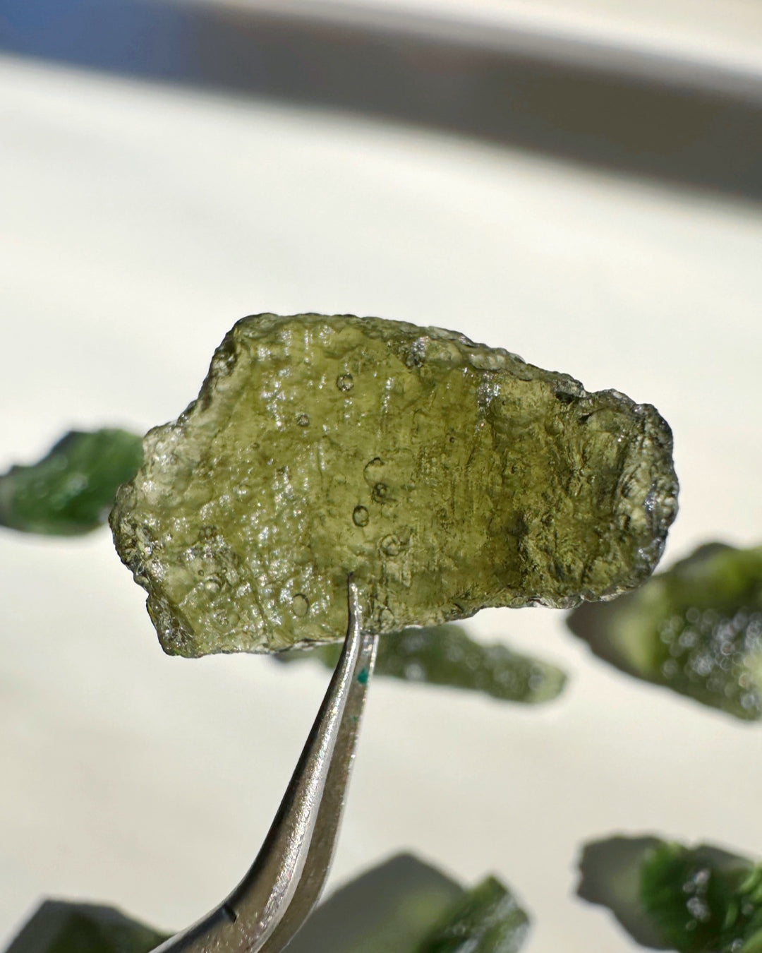 Chlum Moldavite w/ Rainbow #5 - AA - Baltic Mermaid