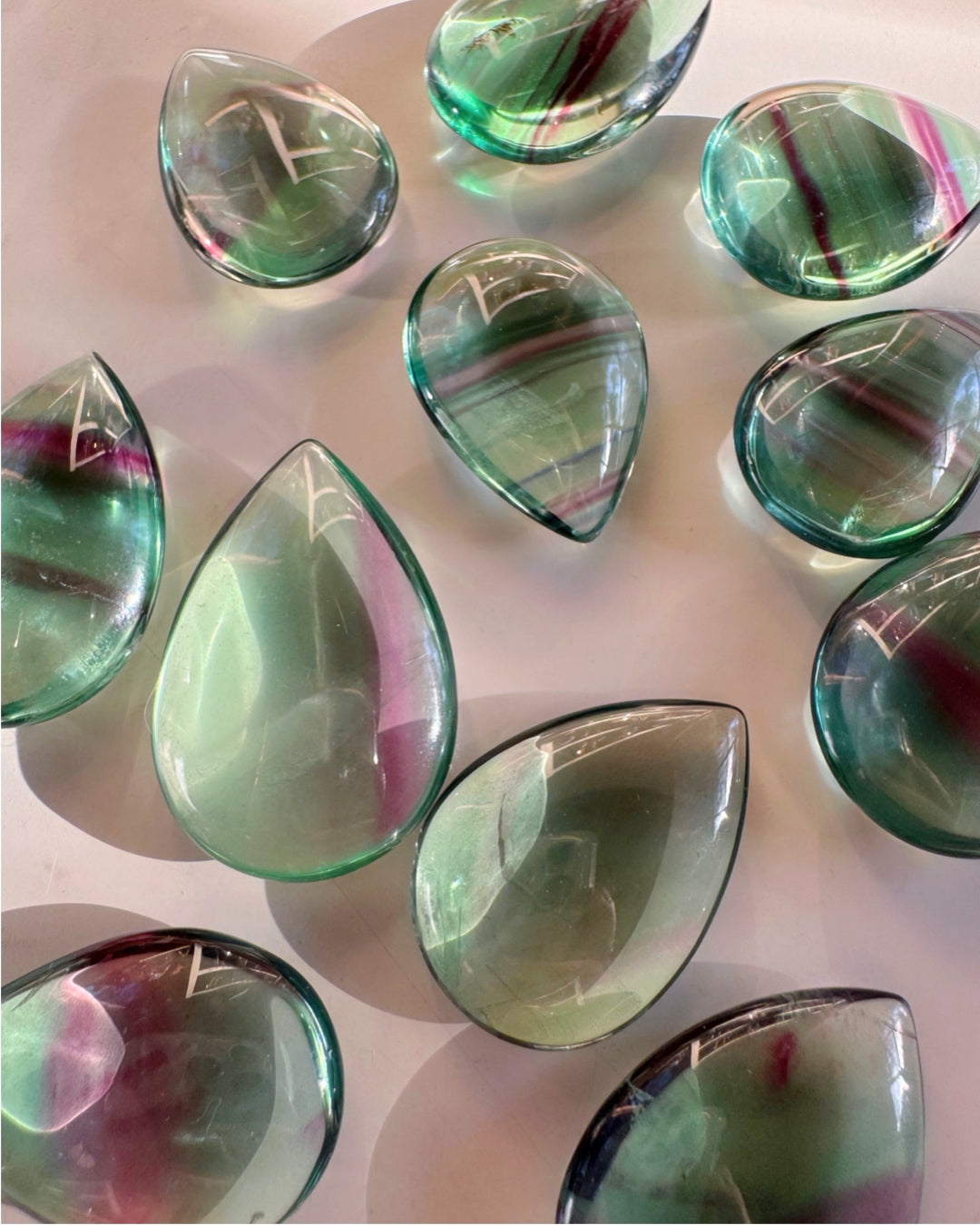 Fluorite Teardrop/Pear Shape - Old Stock - AAA - Baltic Mermaid