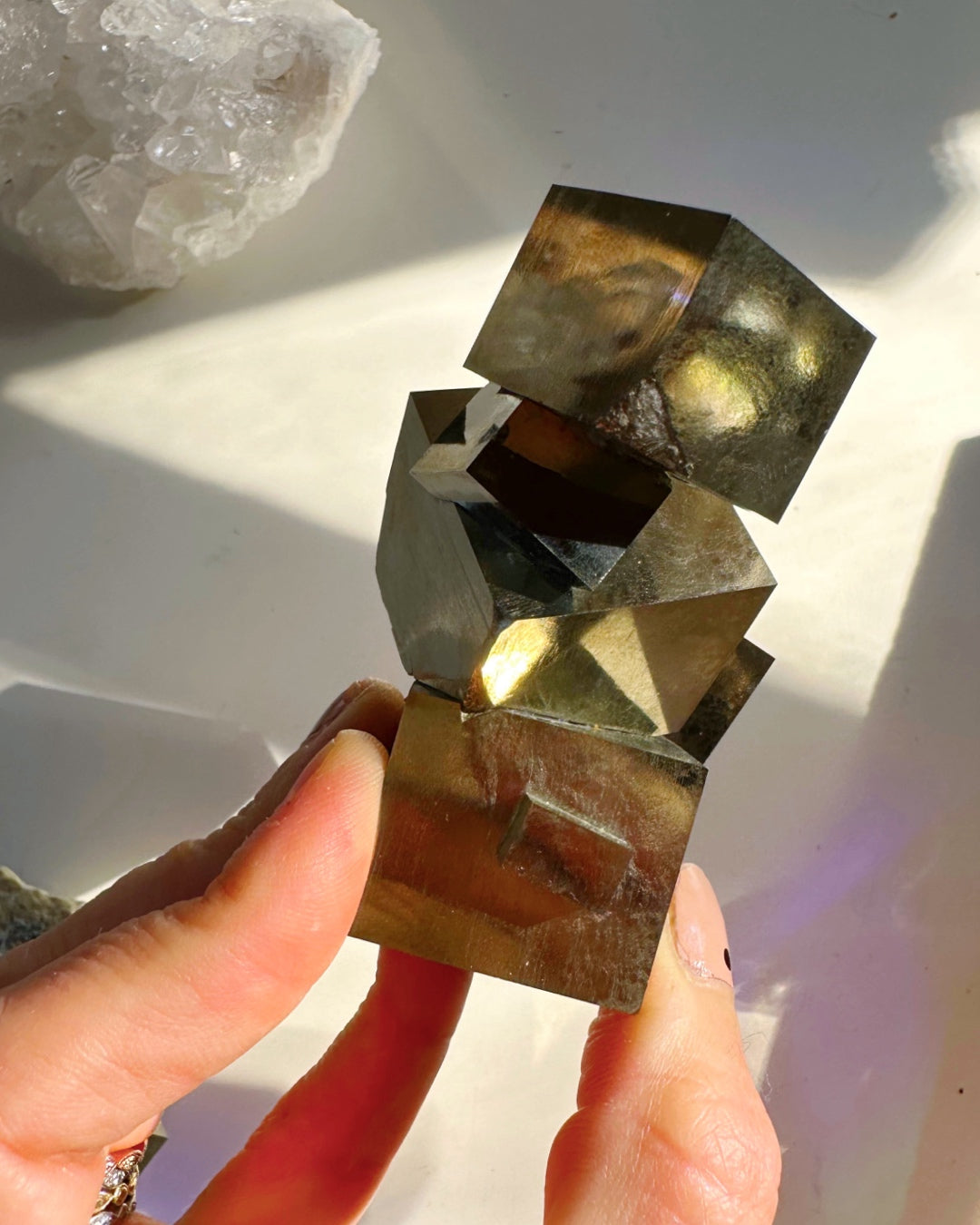 Pyrite Cube Cluster - AAA - Baltic Mermaid
