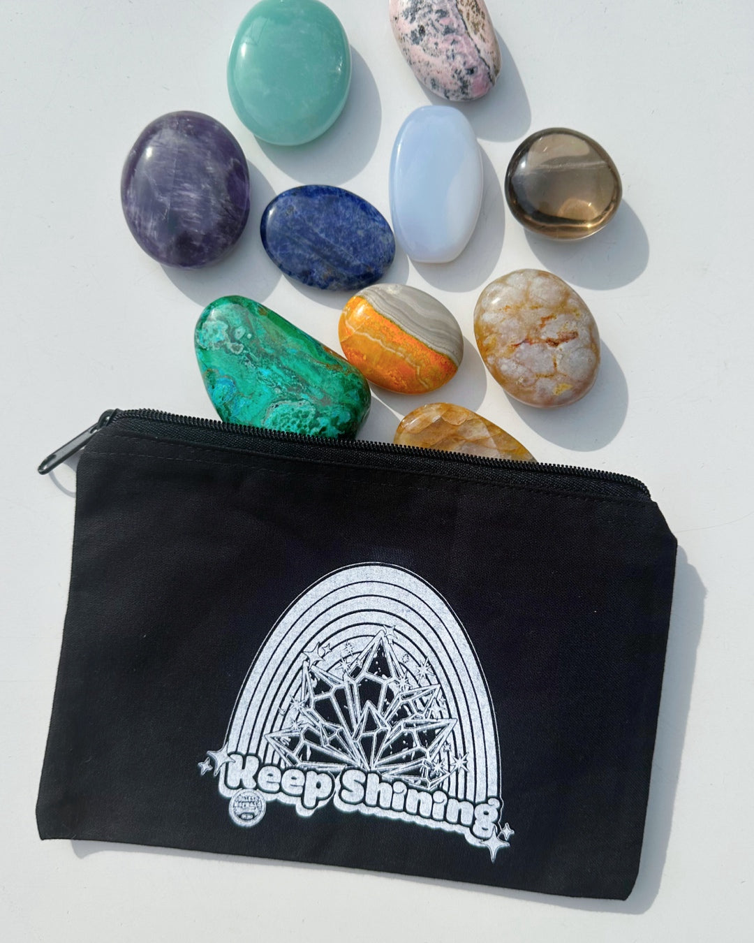 "Keep Shinning" 8oz. Cotton Zippered Pouch - Baltic Mermaid