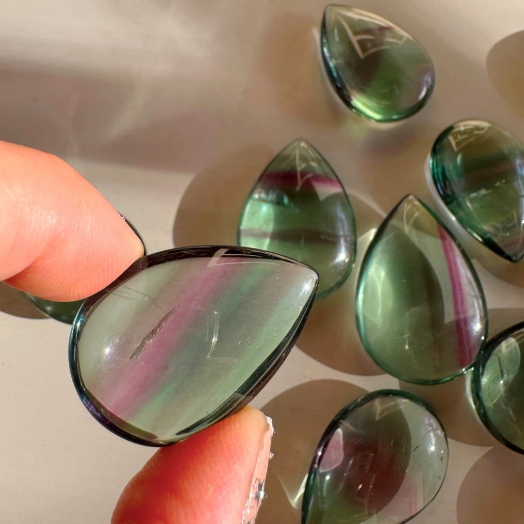 Fluorite Teardrop/Pear Shape - Old Stock - AAA - Baltic Mermaid