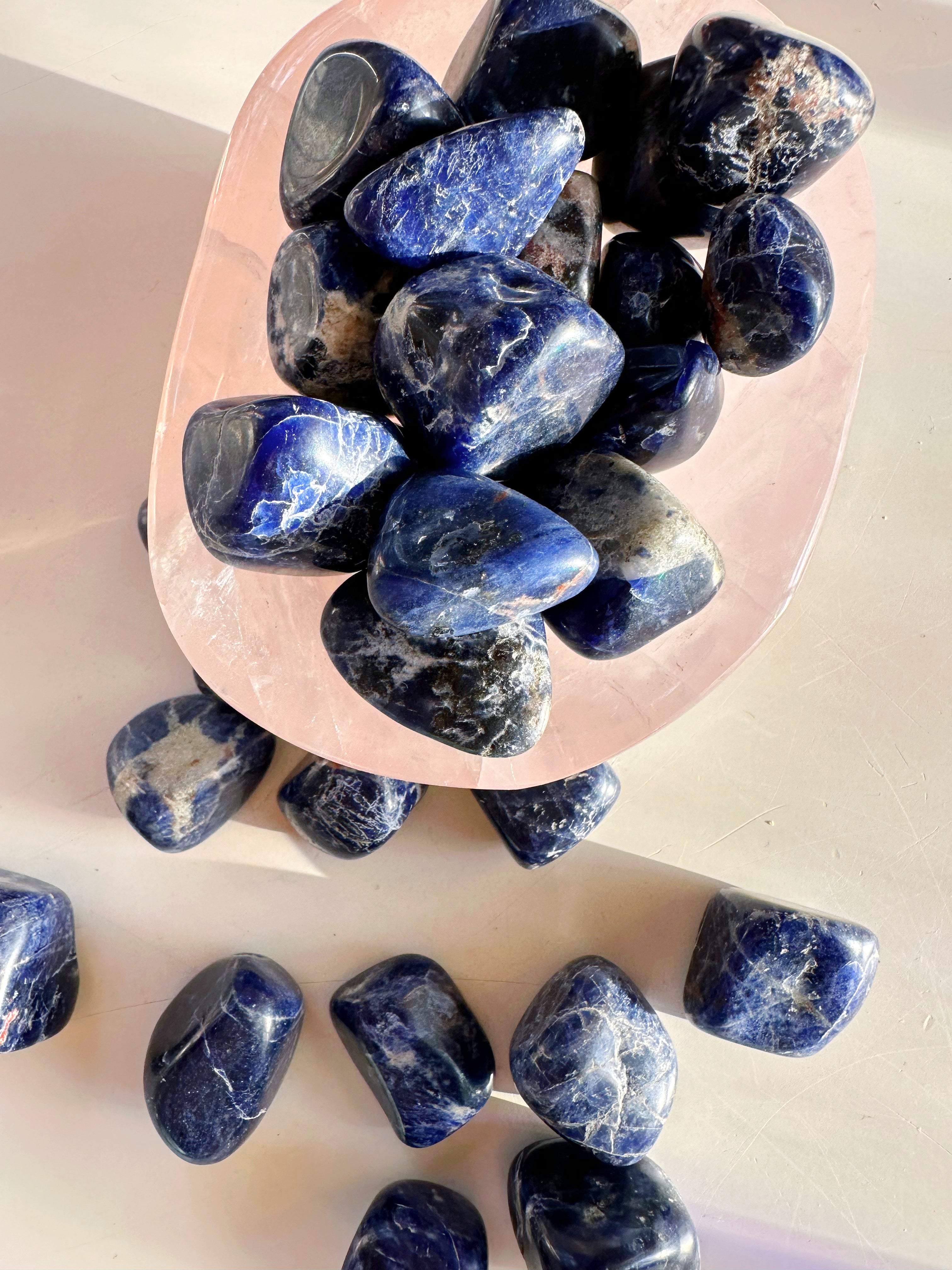Sodalite Tumbled Stones - Baltic Mermaid