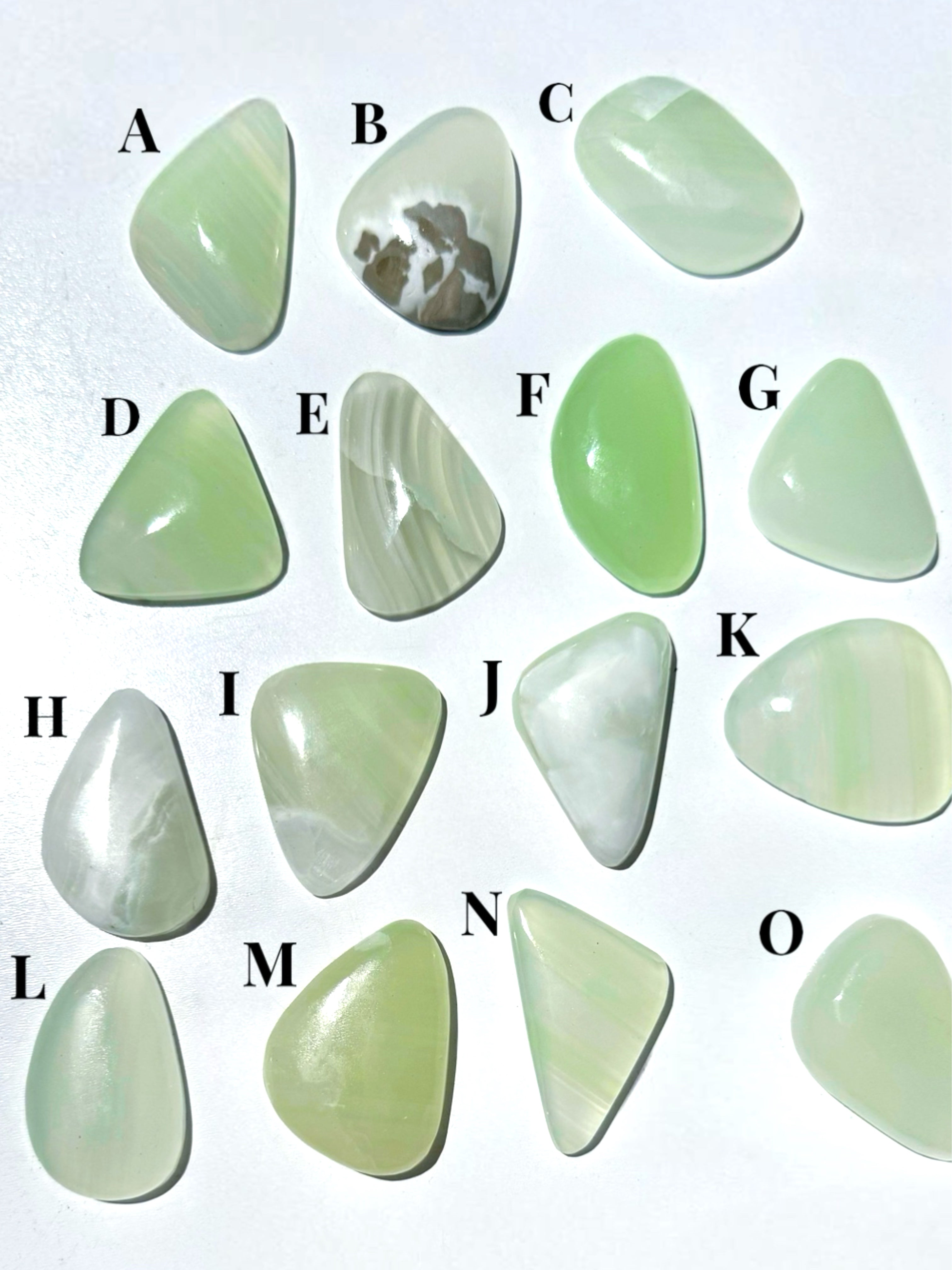 Green Calcite Cabs - Baltic Mermaid