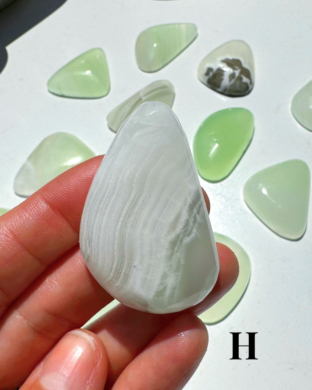 Green Calcite Cabs - Baltic Mermaid