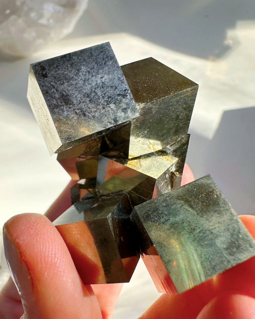 Pyrite Cube Cluster - AAA - Baltic Mermaid