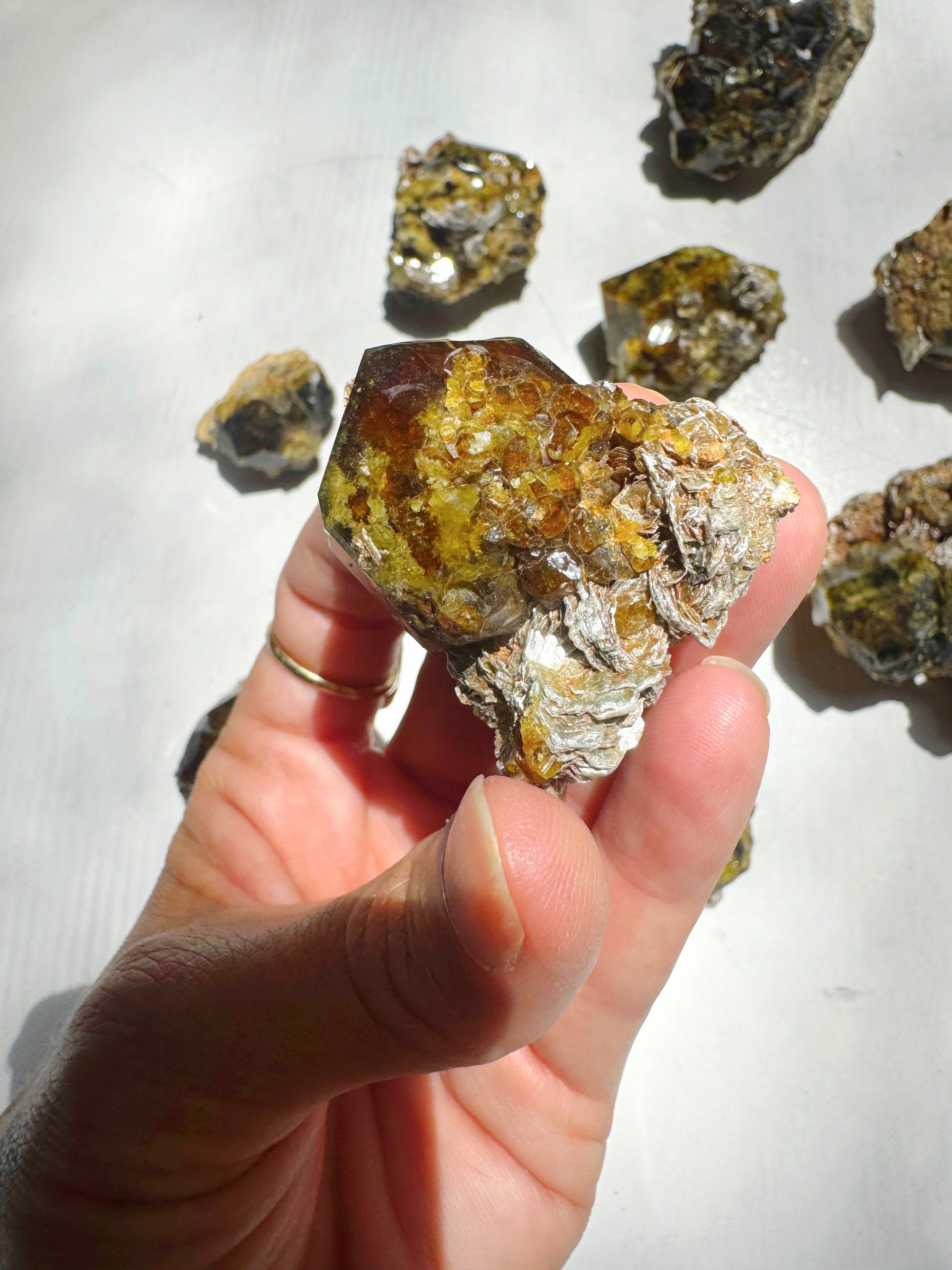 Rare Mali Green Grossular Andradite Garnet w/ Clinochlore AAA Quality Baltic Mermaid
