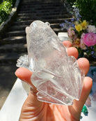 Hand Carved Clear Quartz Frog - Baltic Mermaid