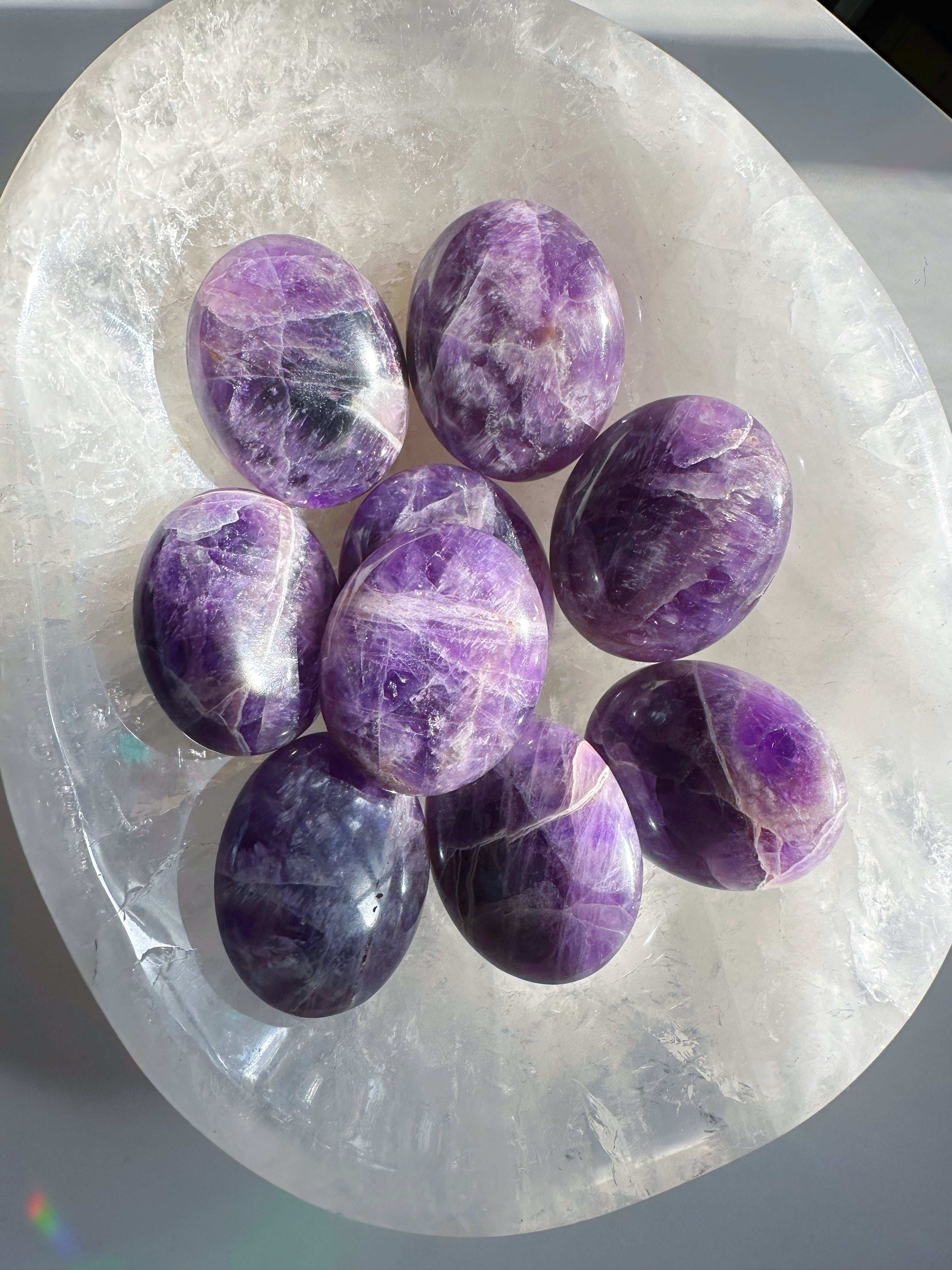 Amethyst Palm Stones from India - Baltic Mermaid
