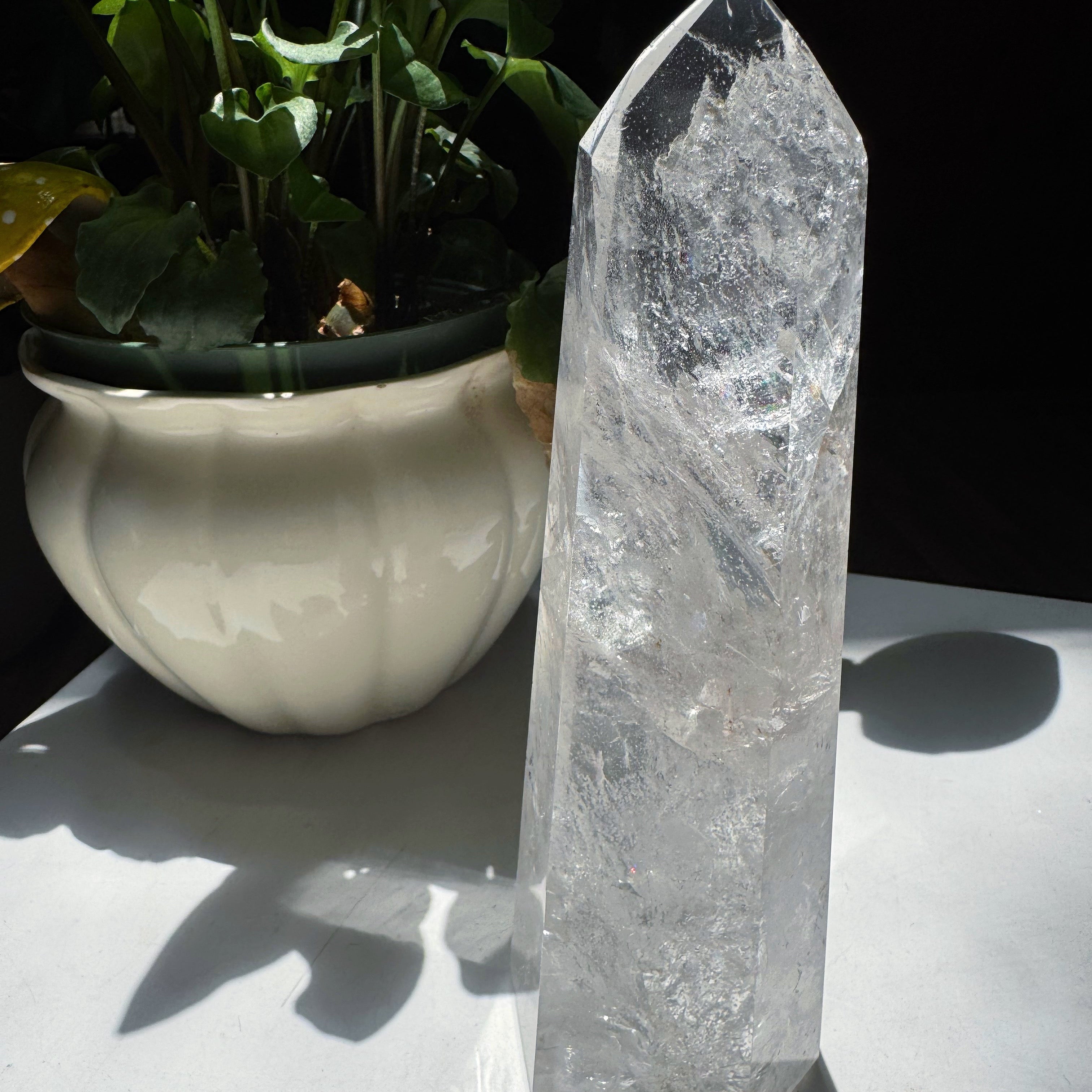 Large Clear Quartz Tower from Brazil - AA Baltic Mermaid