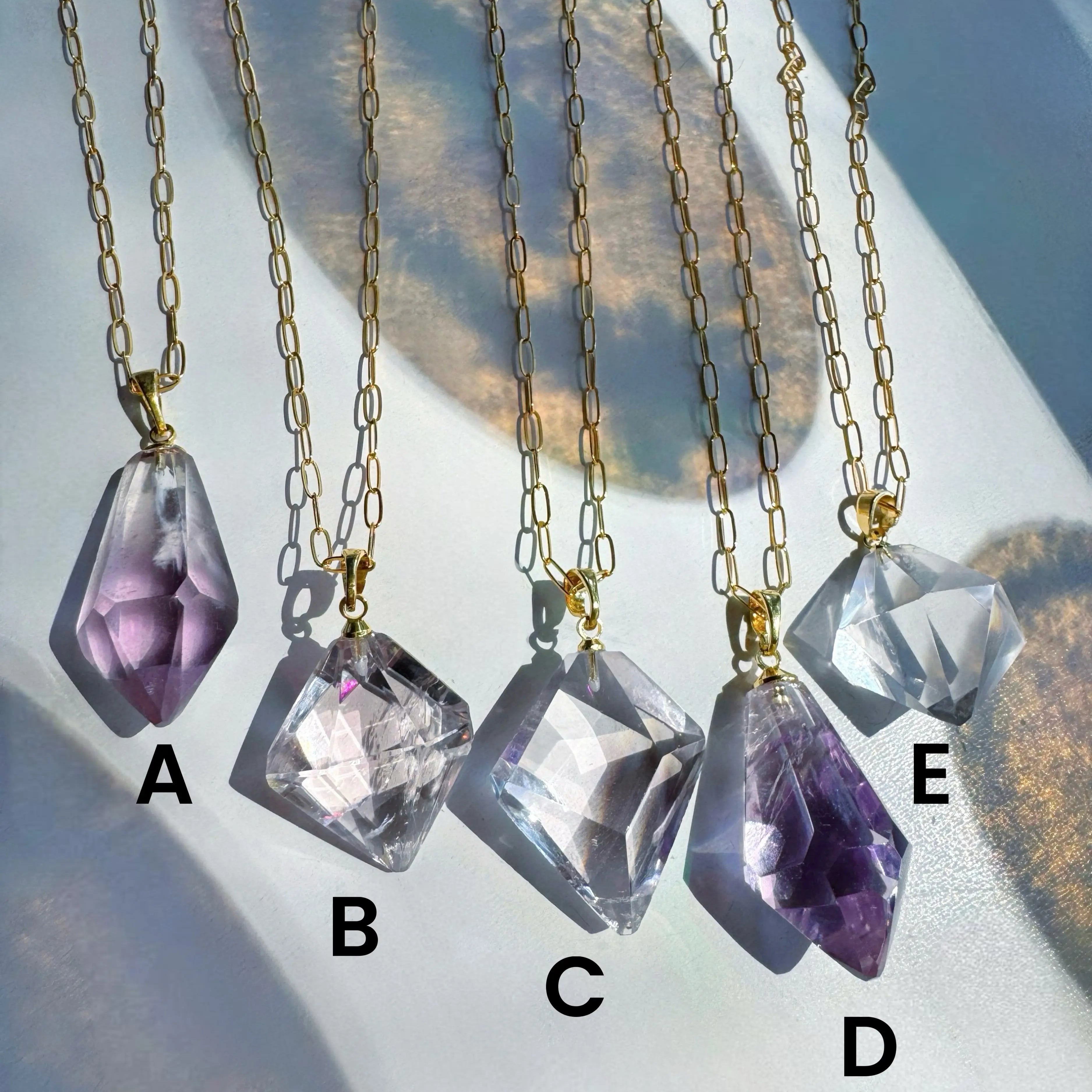 AAA Rose de France Amethyst Pendant 14k Gold Filled Necklace Baltic Mermaid