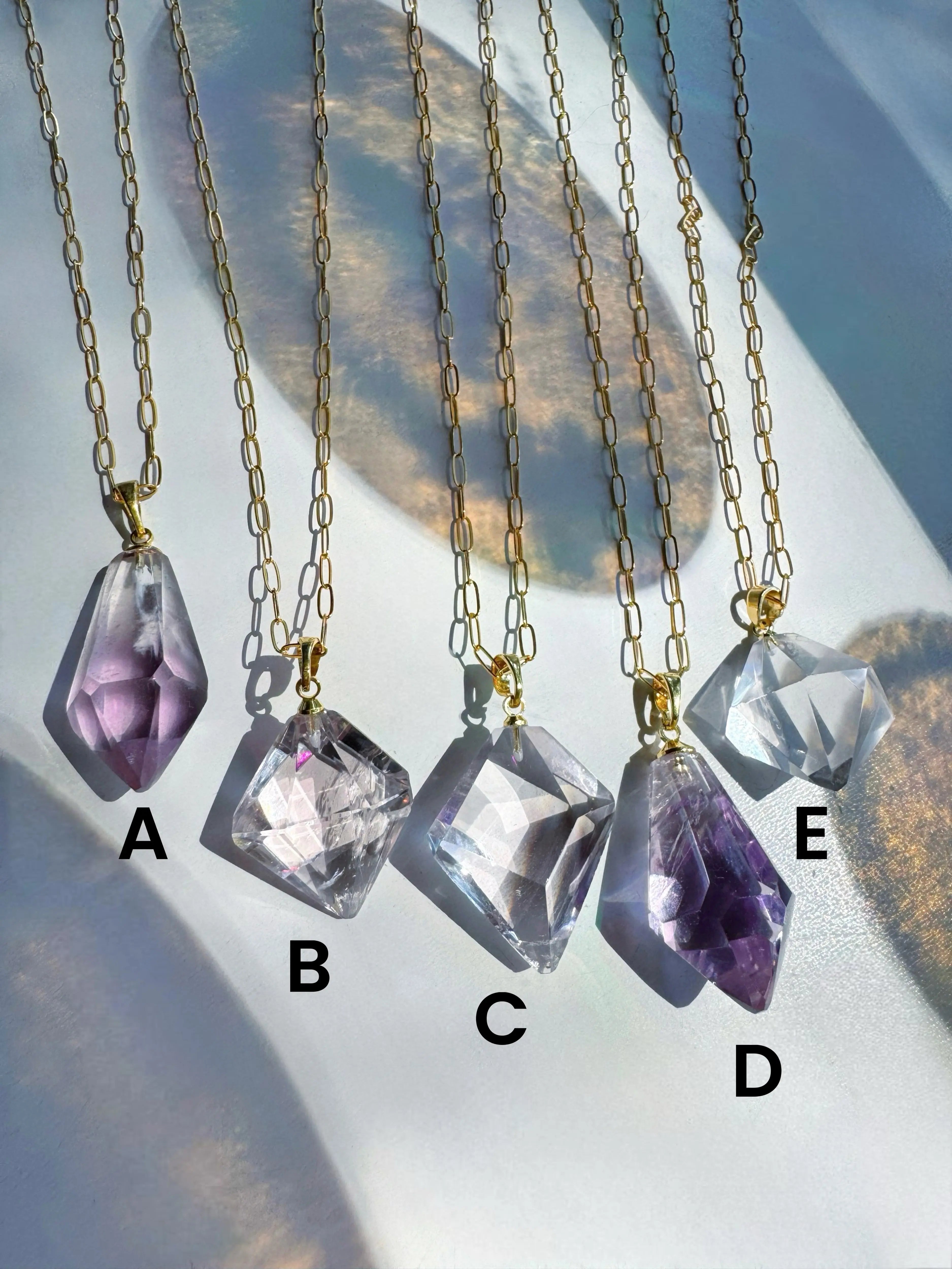 AAA Rose de France Amethyst Pendant 14k Gold Filled Necklace Baltic Mermaid