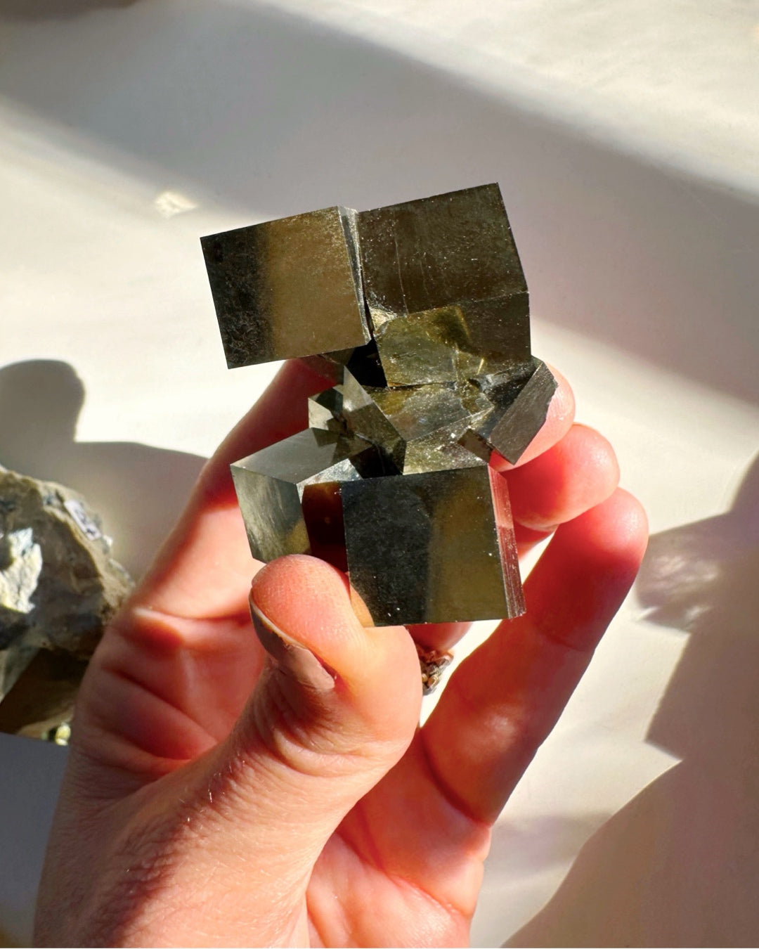 Pyrite Cube Cluster - AAA - Baltic Mermaid