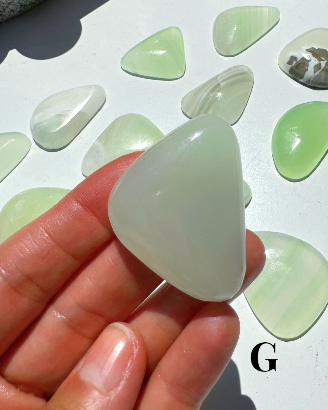 Green Calcite Cabs - Baltic Mermaid