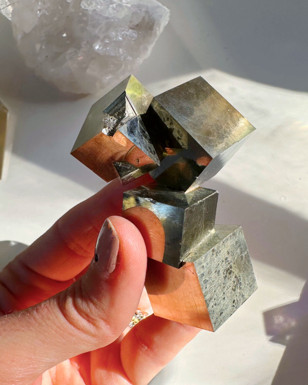 Pyrite Cube Cluster - AAA - Baltic Mermaid