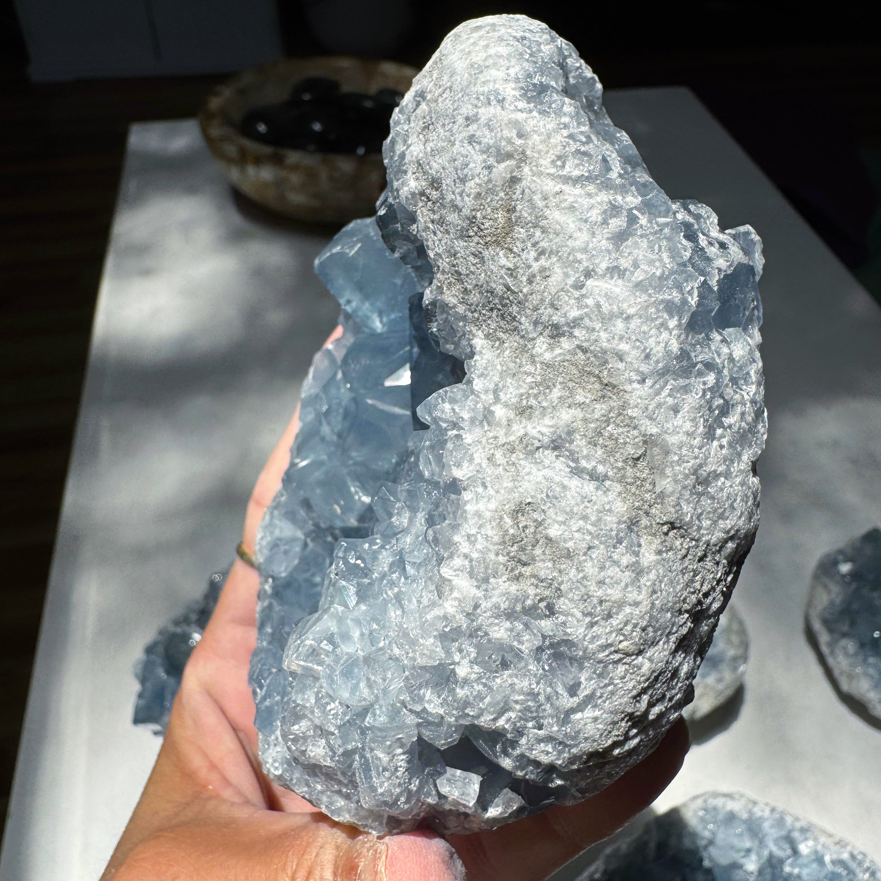 Celestite Cluster Baltic Mermaid