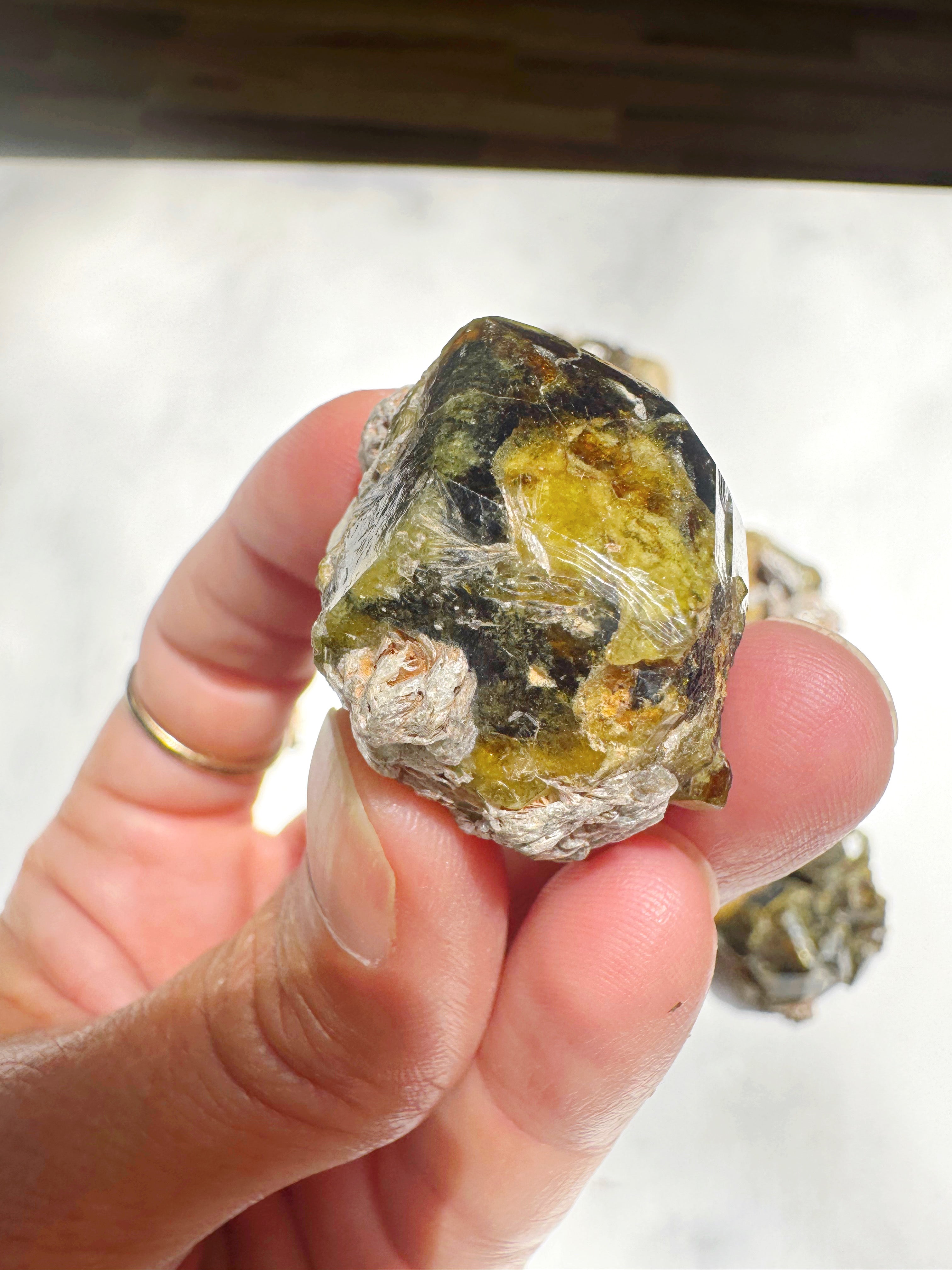 Rare Mali Green Grossular Andradite Garnet w/ Clinochlore AAA Quality Baltic Mermaid