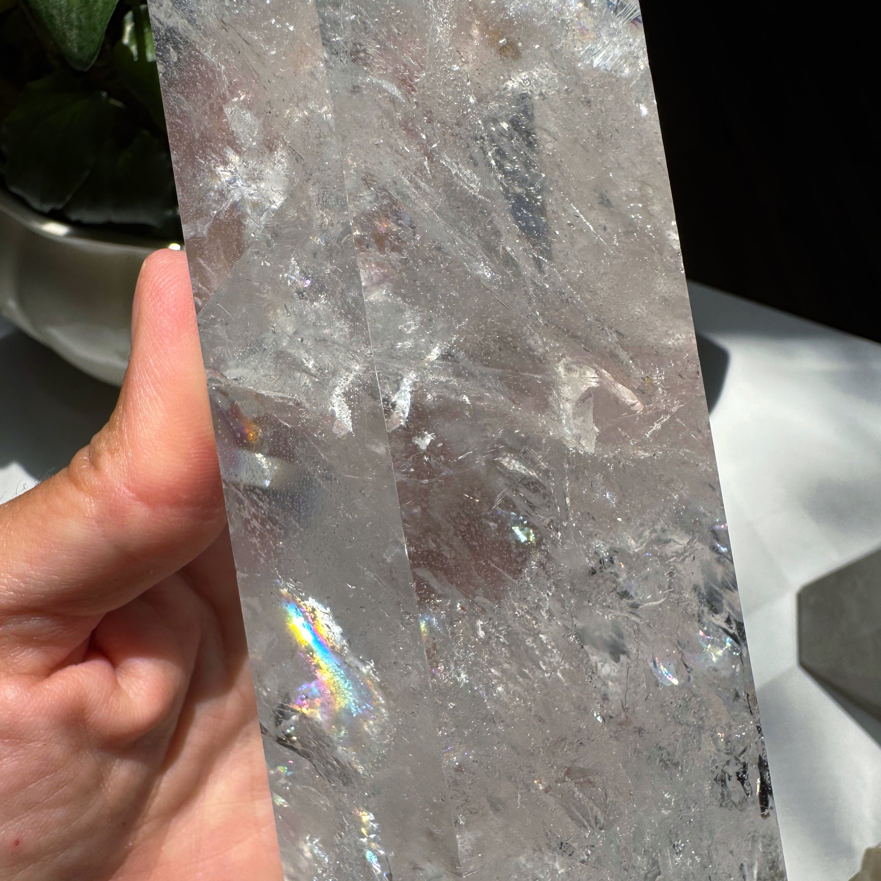 Large Clear Quartz Tower from Brazil - AA Baltic Mermaid