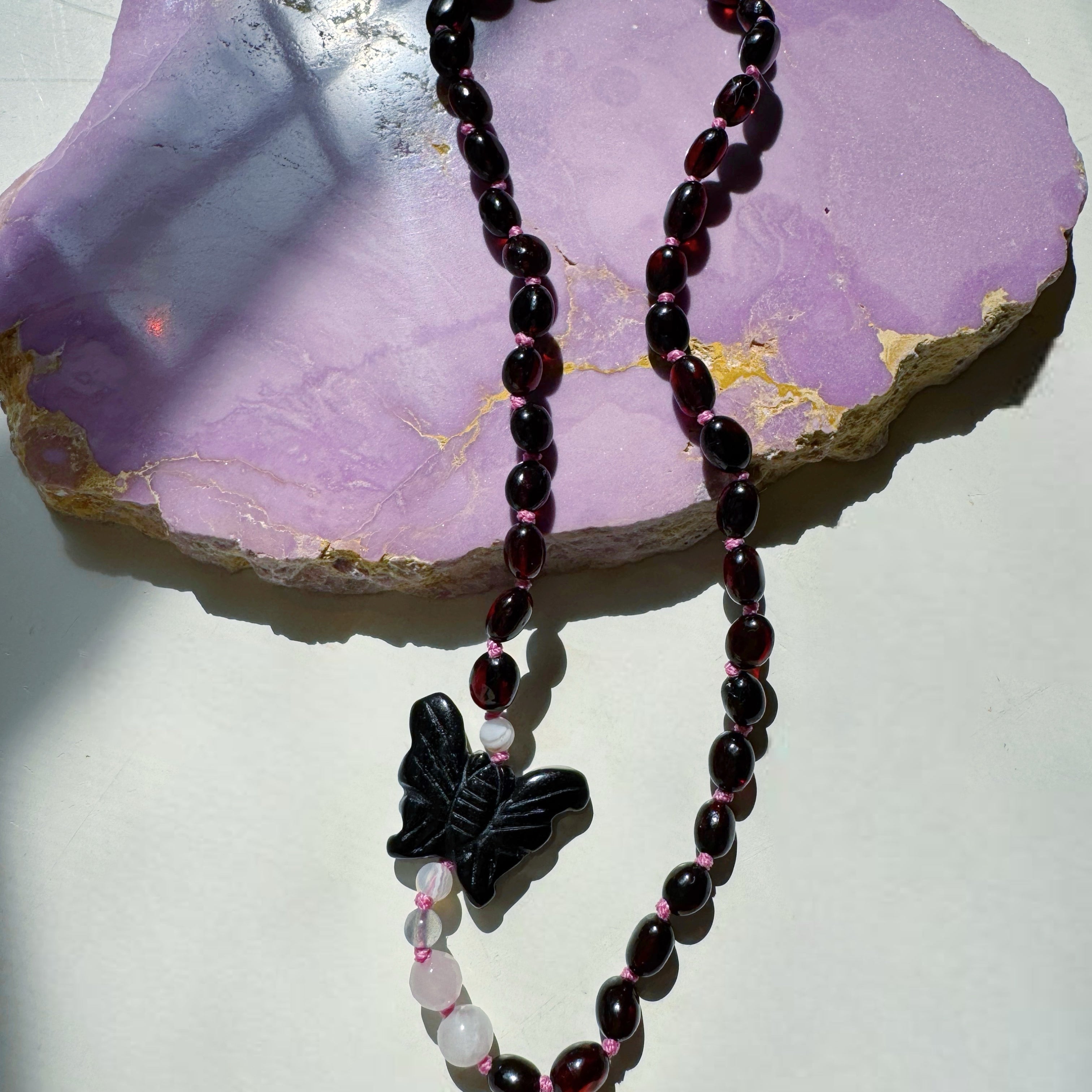 “Butterfly Sugar Baby” Baltic Amber & Gemstone Necklace - Baltic Mermaid