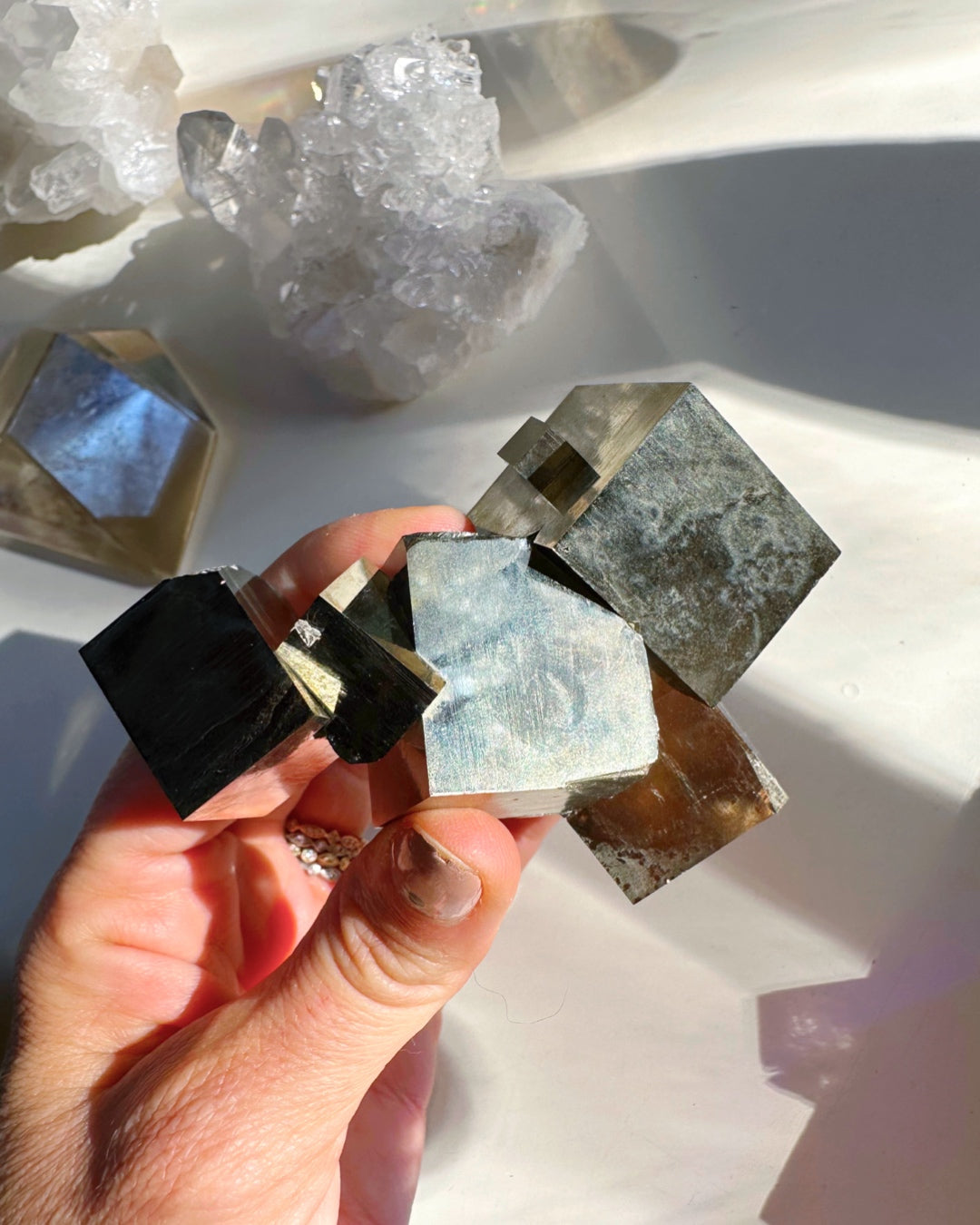 Pyrite Cube Cluster - AAA - Baltic Mermaid