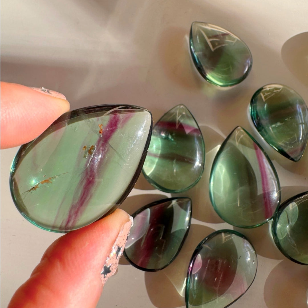 Fluorite Teardrop/Pear Shape - Old Stock - AAA - Baltic Mermaid