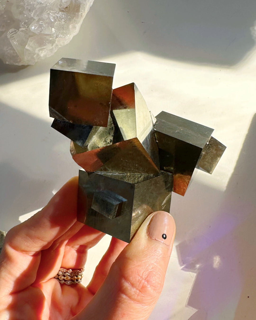 Pyrite Cube Cluster - AAA - Baltic Mermaid