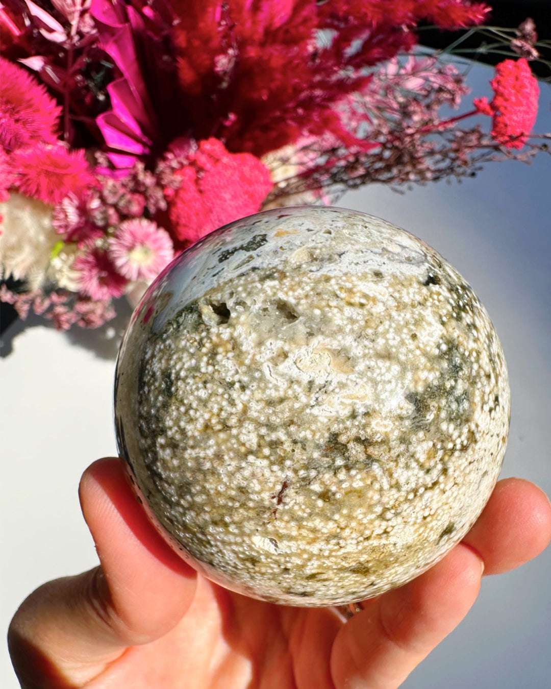 Ocean Jasper Sphere - Baltic Mermaid