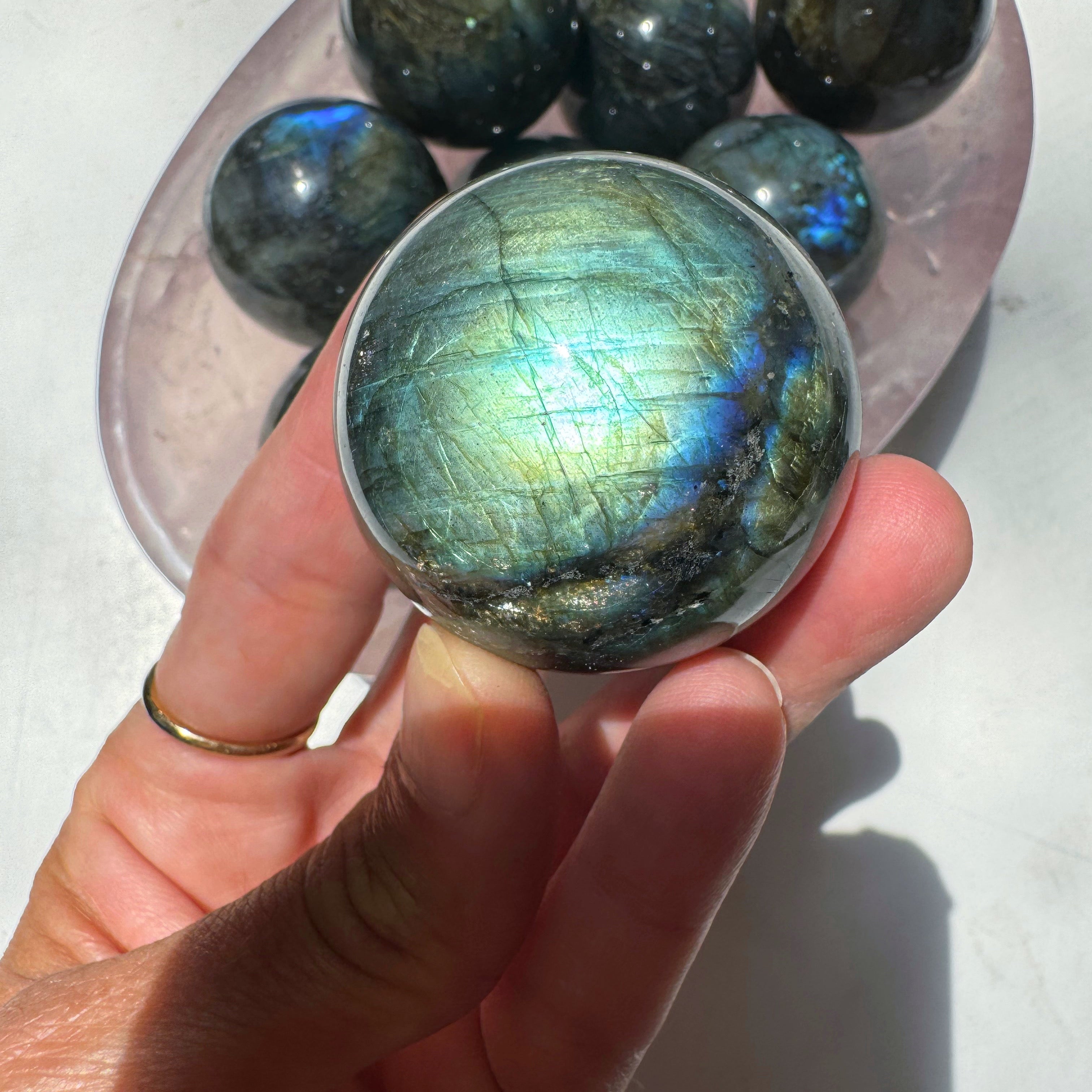 Labradorite Spheres Baltic Mermaid